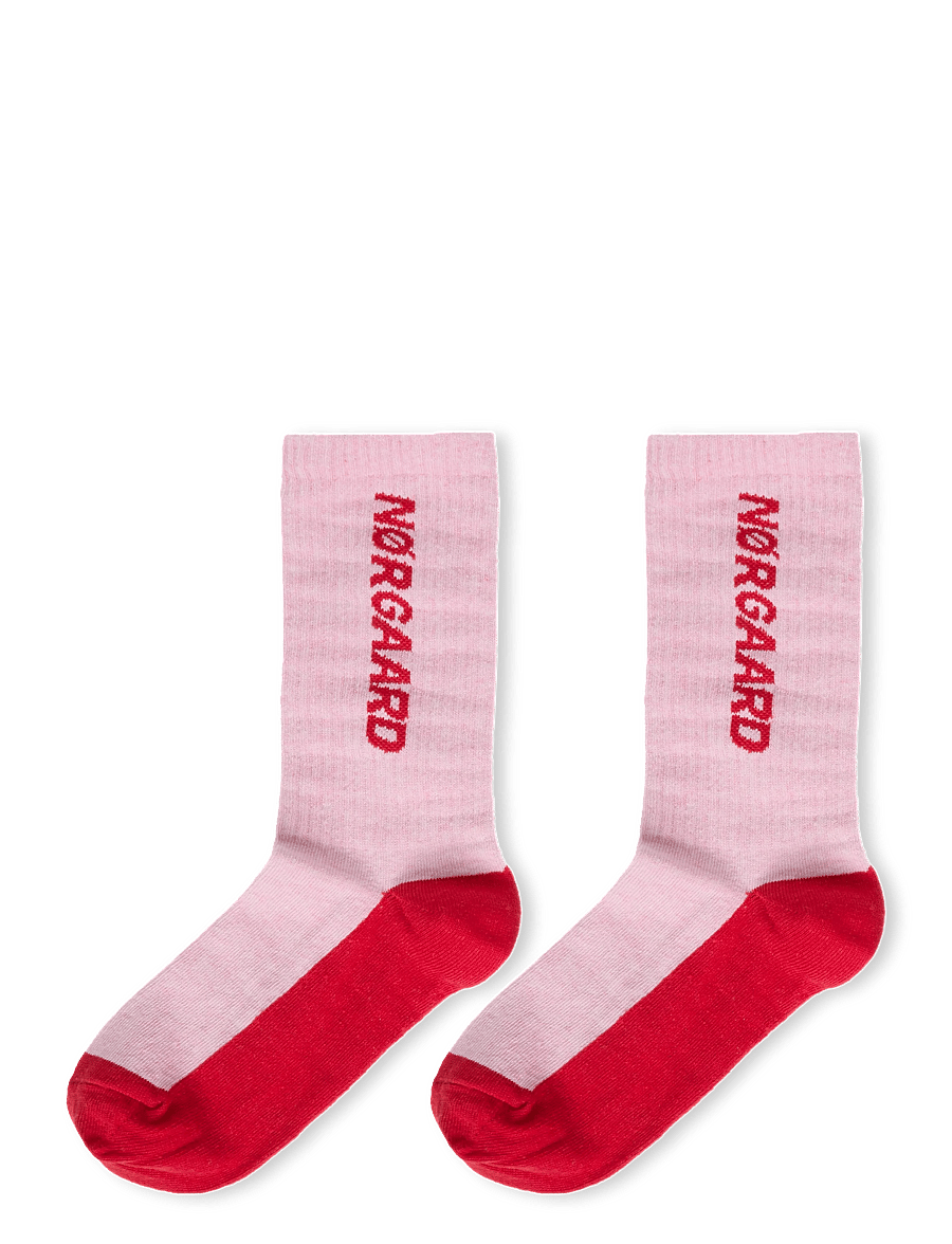 Mads Nørgaard - Logo Stepper Single Sock - klassikalised sokid - fairy tale pink - 1
