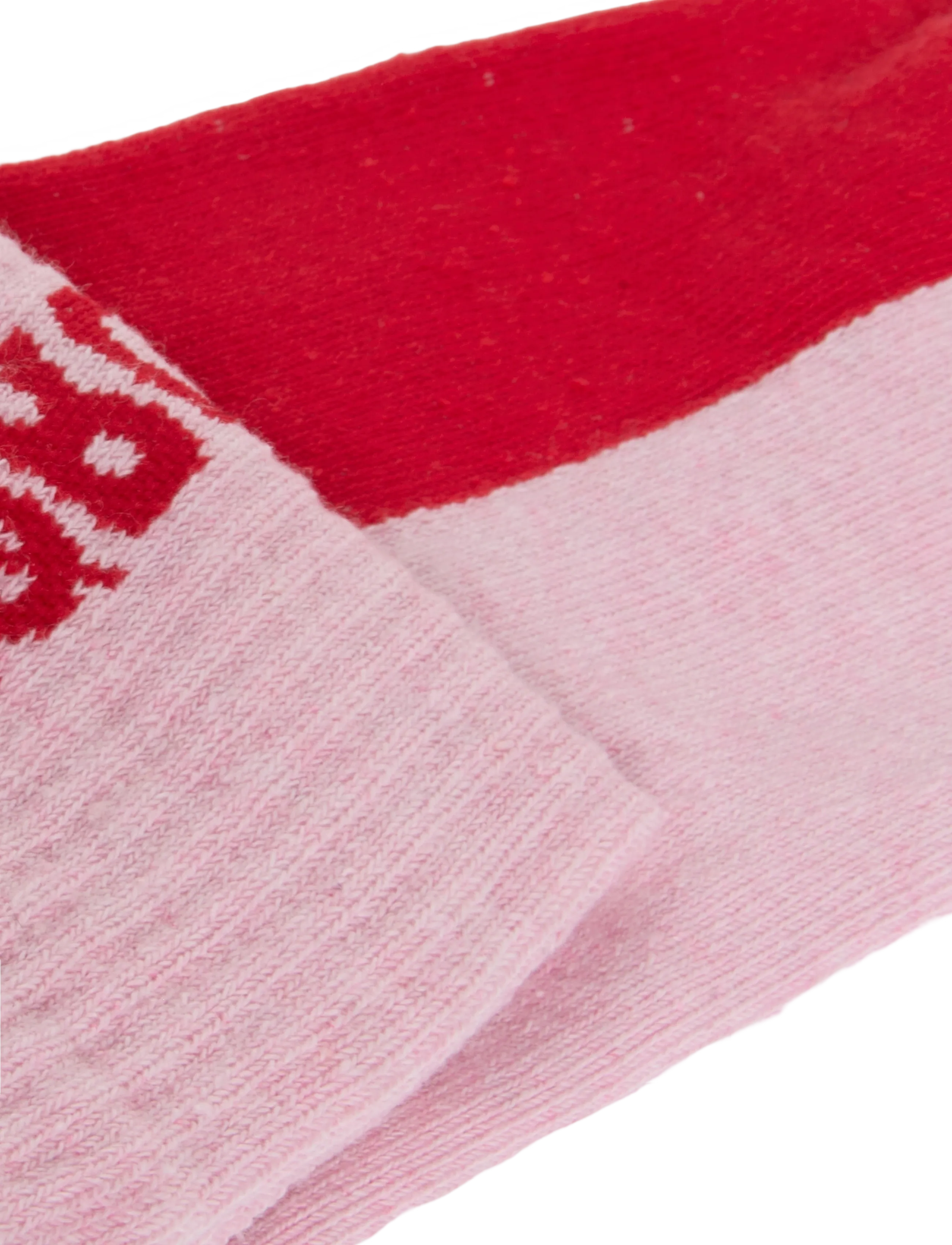 Mads Nørgaard - Logo Stepper Single Sock - klassikalised sokid - fairy tale pink - 2