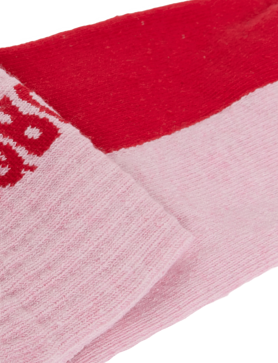 Mads Nørgaard - Logo Stepper Single Sock - klassikalised sokid - fairy tale pink - 2