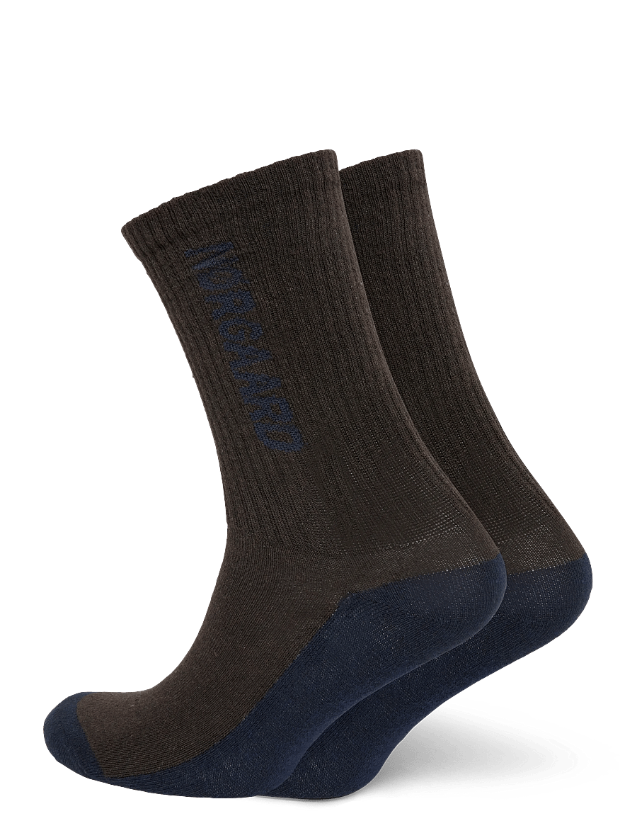 Mads Nørgaard - Logo Stepper Single Sock - klassikalised sokid - turkish coffee - 0