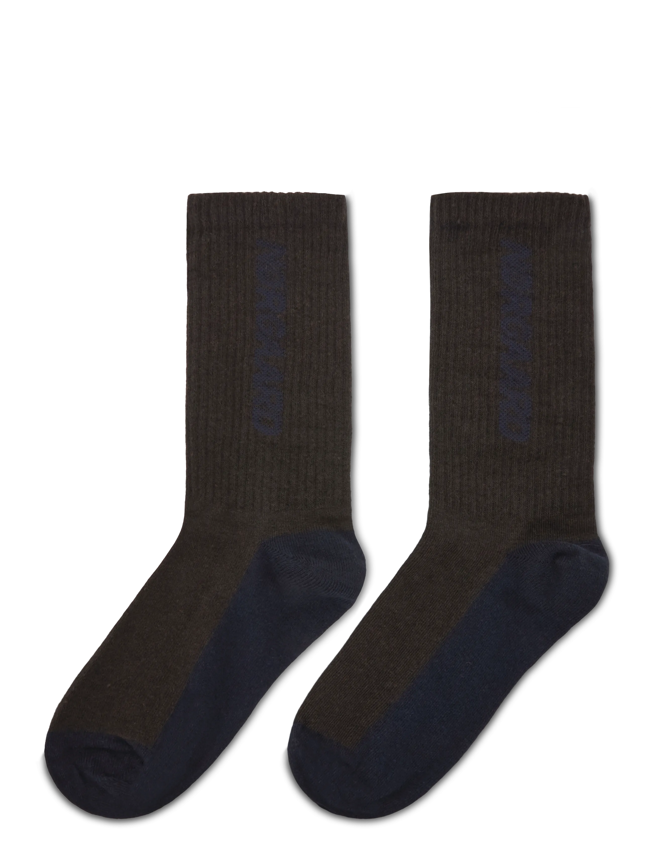 Mads Nørgaard - Logo Stepper Single Sock - klassikalised sokid - turkish coffee - 1