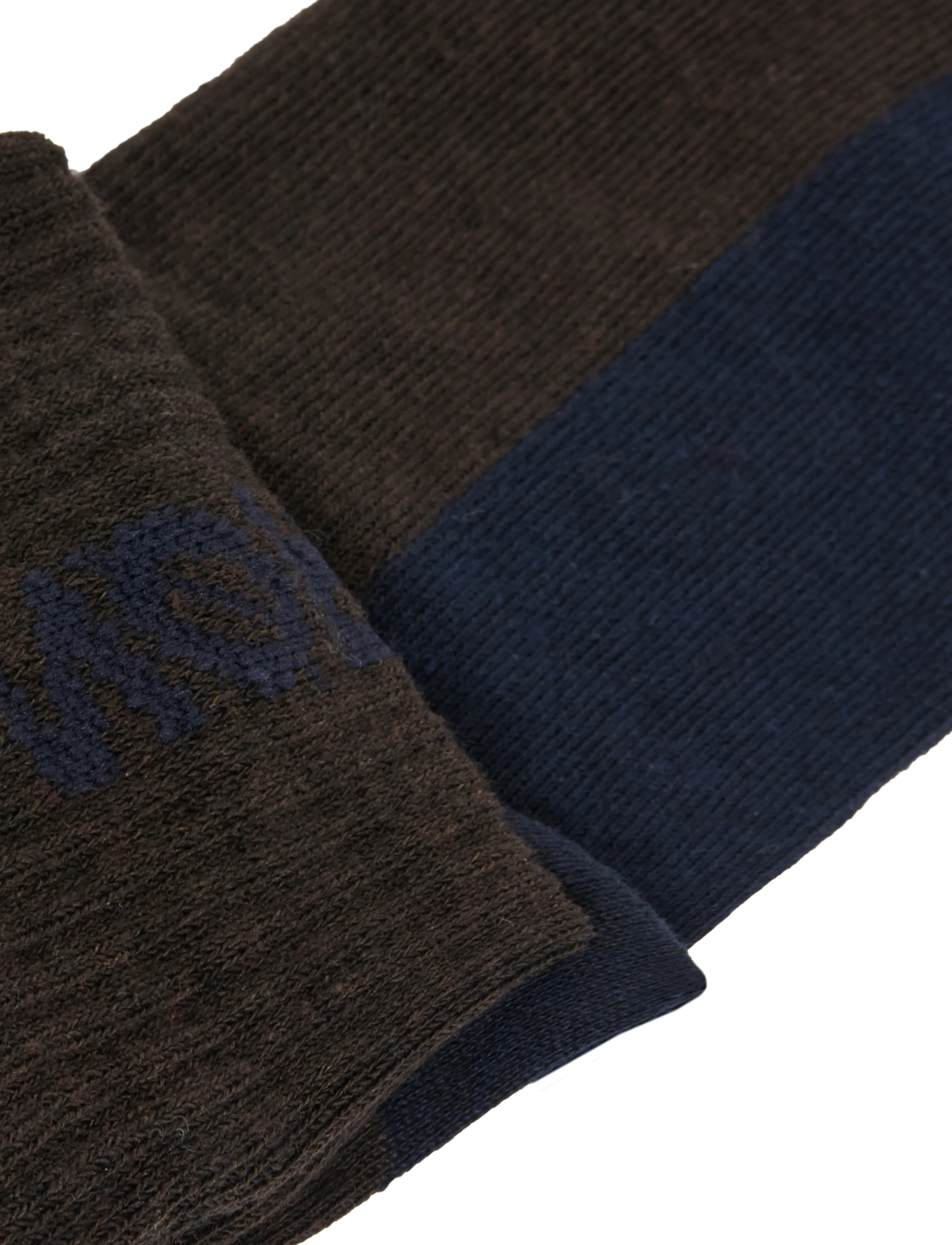 Mads Nørgaard - Logo Stepper Single Sock - klassikalised sokid - turkish coffee - 2