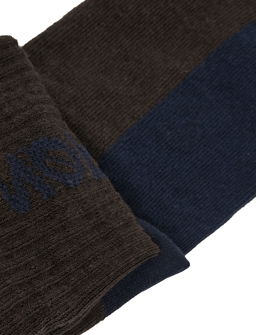 Mads Nørgaard - Logo Stepper Single Sock - klassikalised sokid - turkish coffee - 2