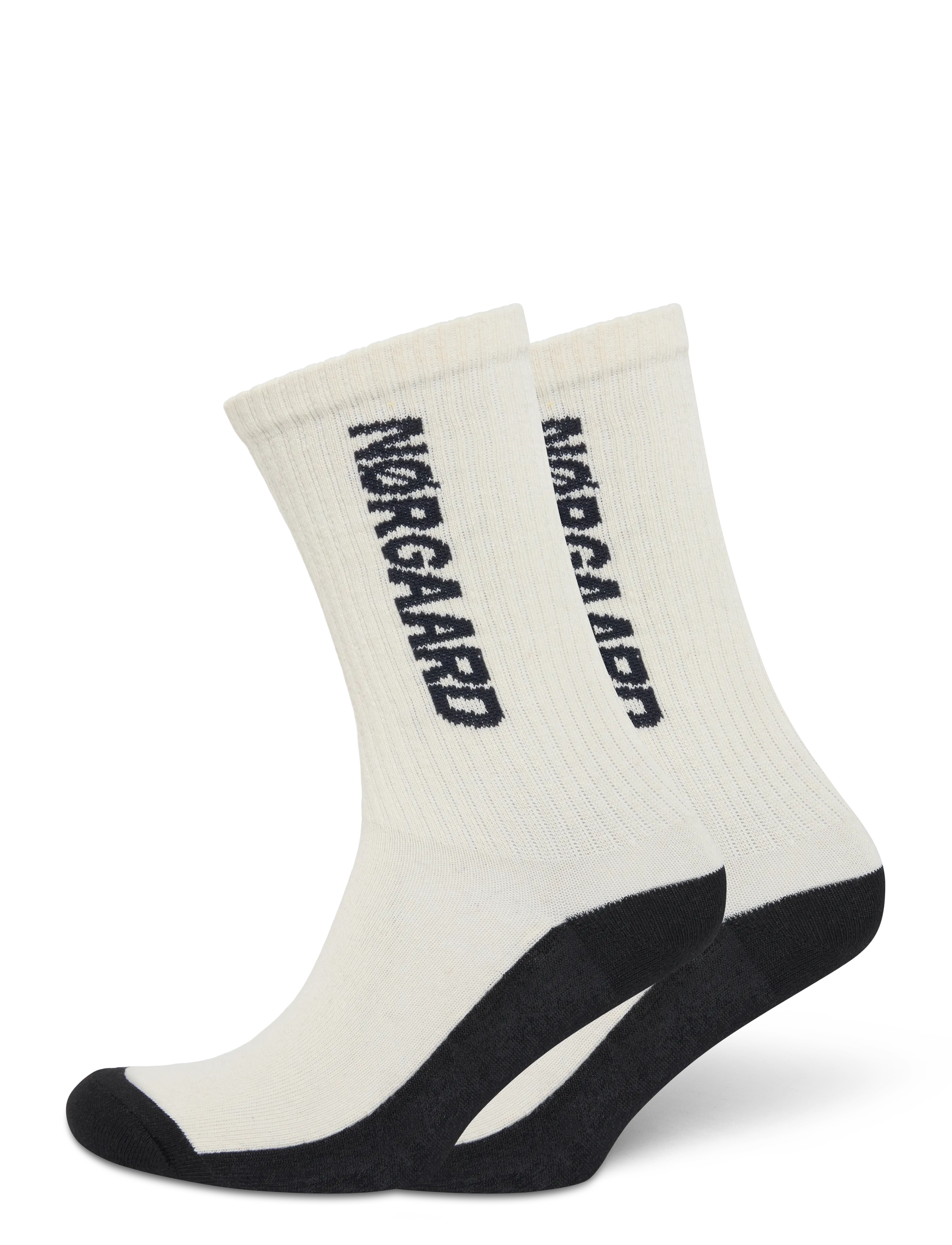 Mads Nørgaard Logo Stepper Single Sock - Aluspesu - VANILLA ICE / cream