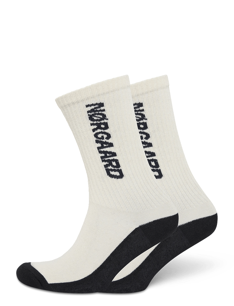 Mads Nørgaard - Logo Stepper Single Sock - klassikalised sokid - vanilla ice - 0