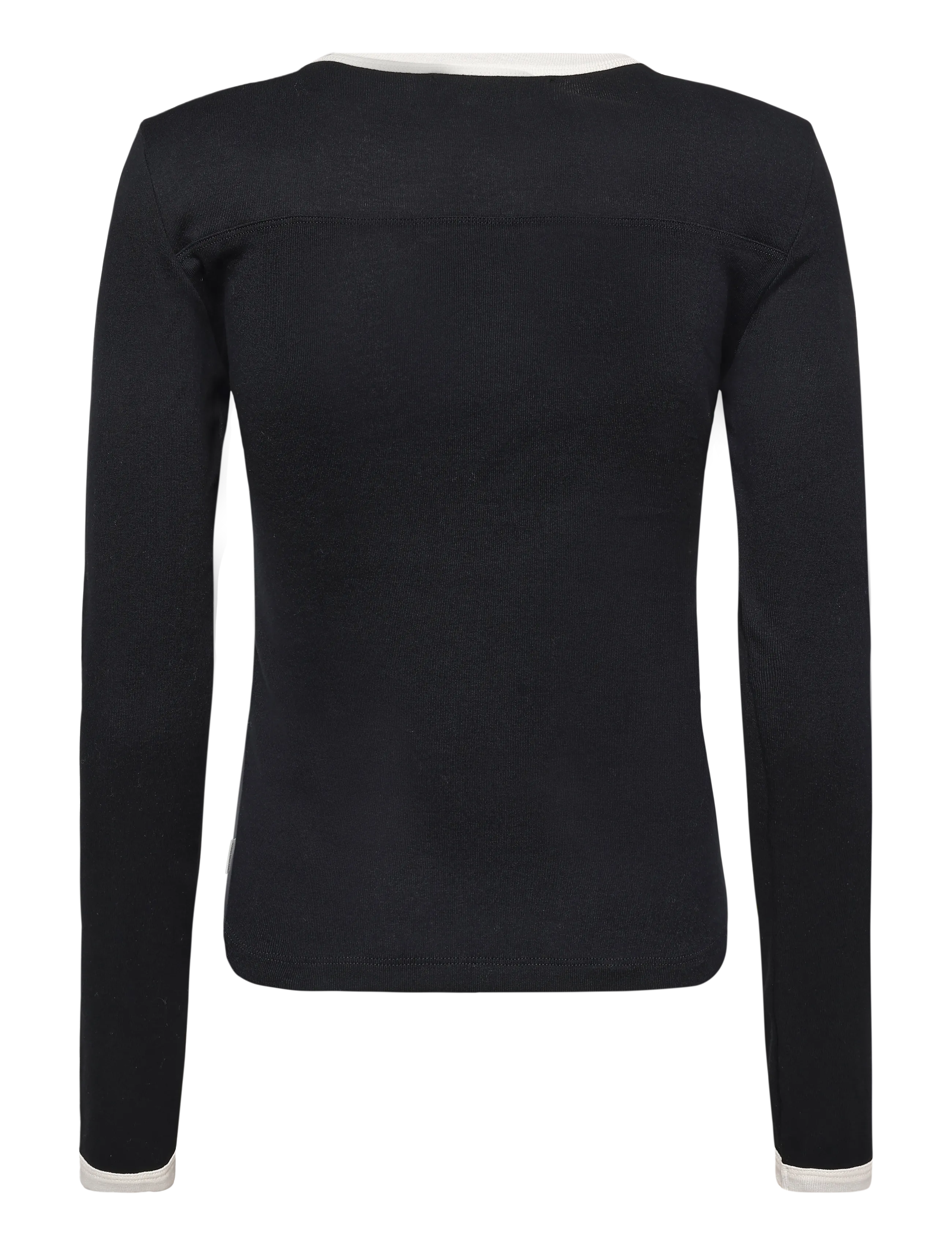 Mads Nørgaard - Grace jersey Camille Tee LS - pikkade varrukatega topid - black/vanilla ice - 1
