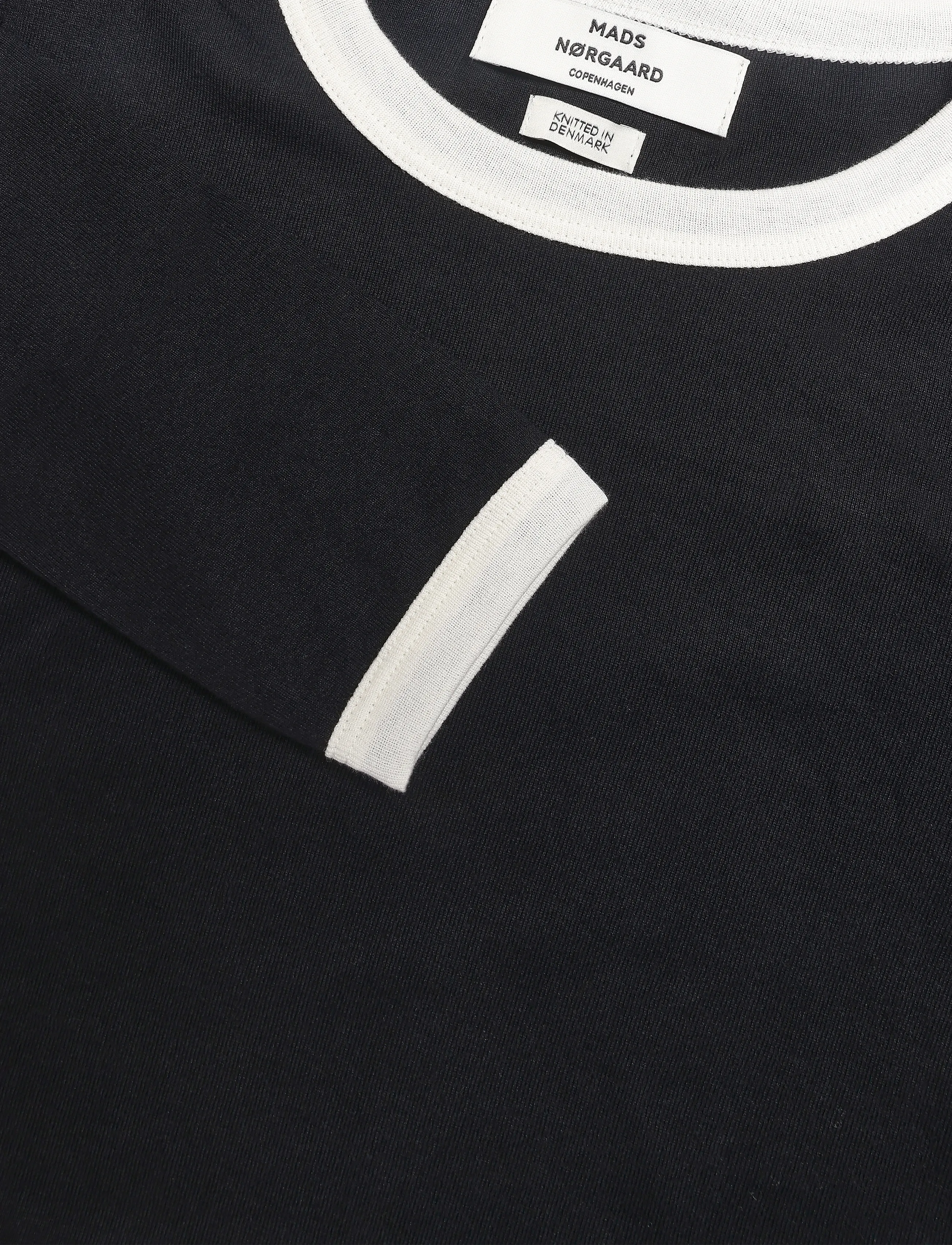 Mads Nørgaard - Grace jersey Camille Tee LS - pikkade varrukatega topid - black/vanilla ice - 2