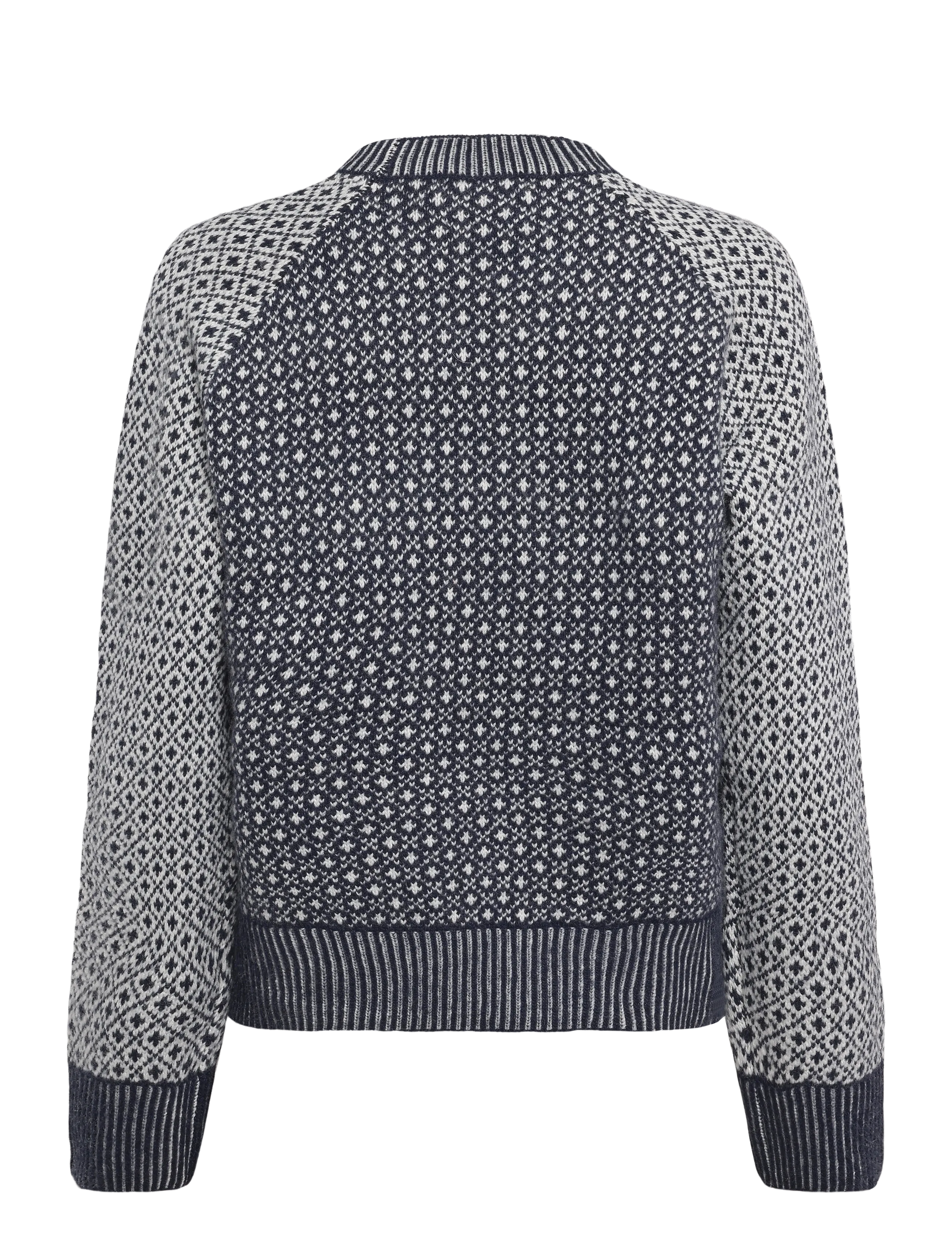 Mads Nørgaard - Super Wool Sofie Iceland Sweater - kampsunid - sky captain/vanilla ice - 1