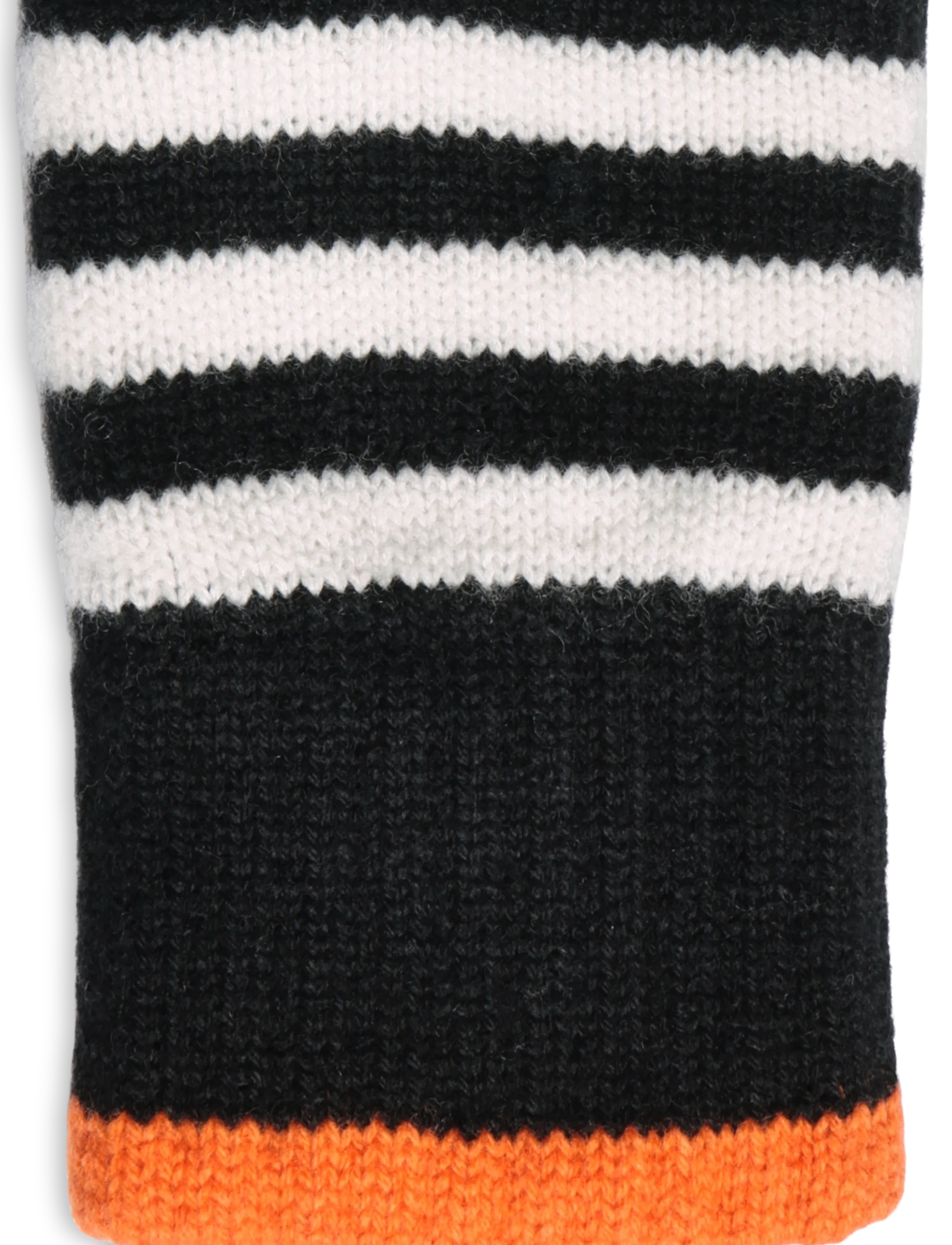 Mads Nørgaard - One Wool Milo Stripe Mitten - luffer - black/vanilla ice - 2