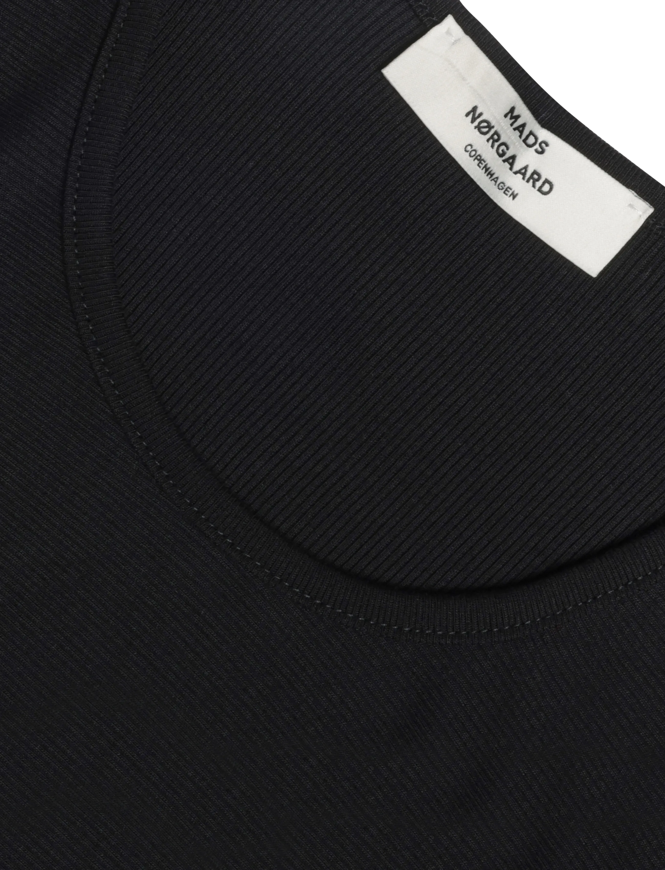 Mads Nørgaard - 2x2 Cotton Severa Dress - midikleidid - black - 2
