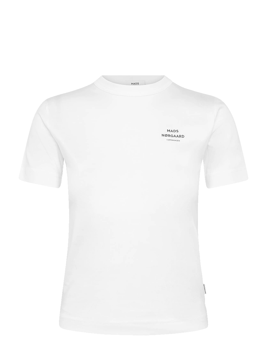 Mads Nørgaard - Dry Single Theo Tee - kurzärmelige - white - 0
