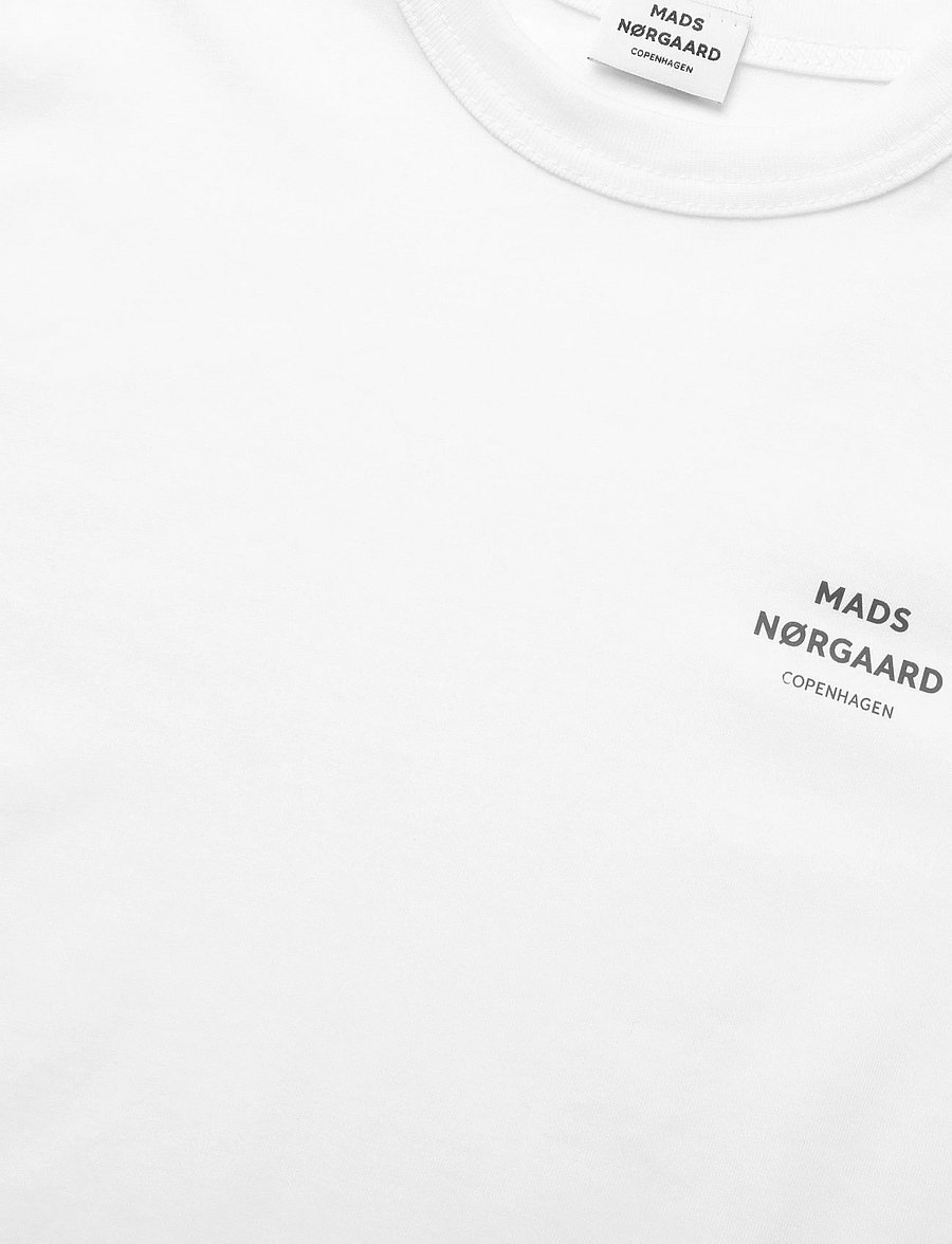 Mads Nørgaard - Dry Single Theo Tee - kurzärmelige - white - 2