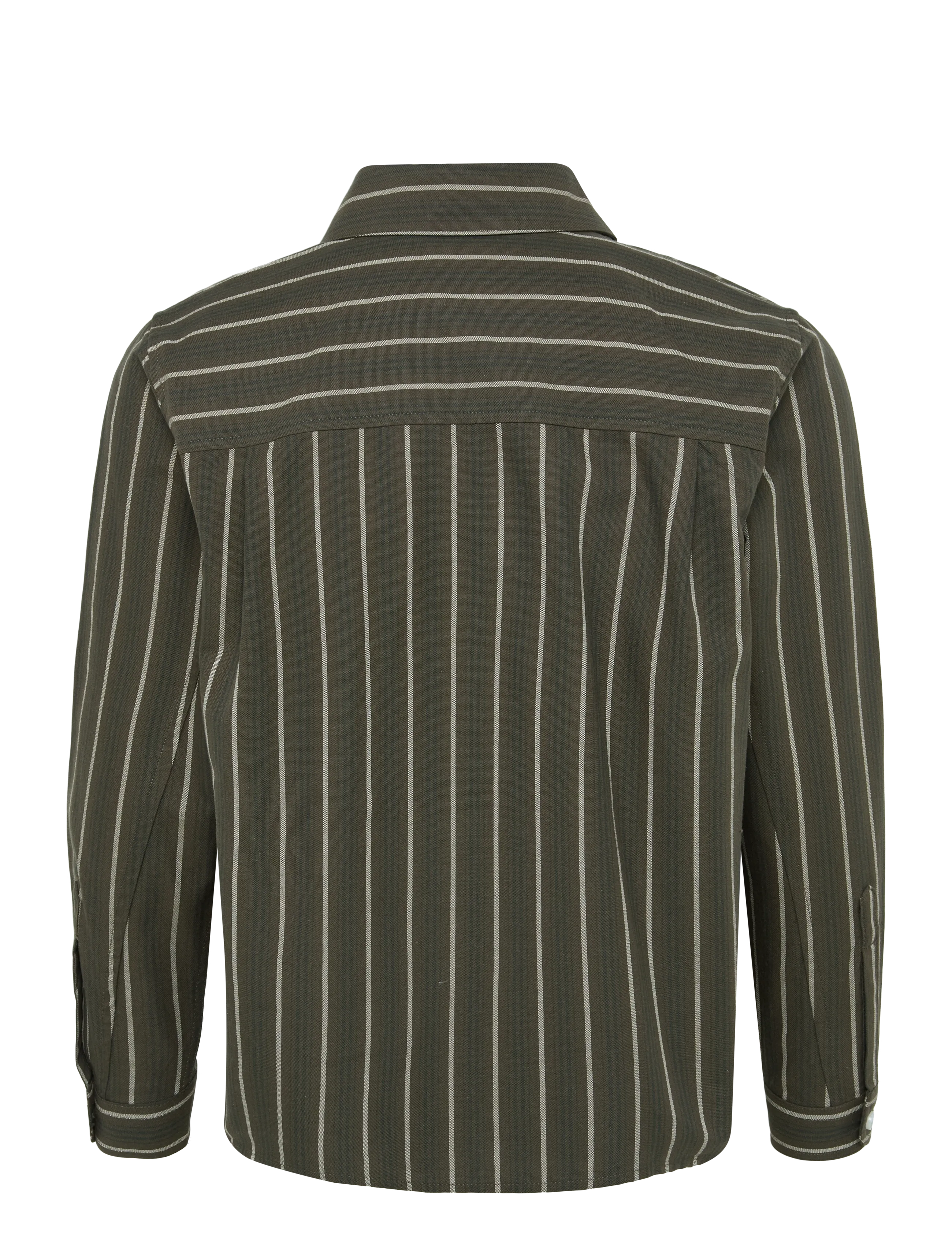 Mads Nørgaard - Oxford Svante Stripe Shirt - turkish coffee/sky captain - 1