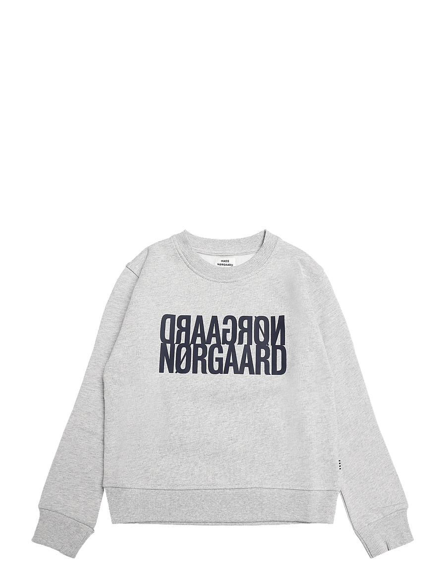 Mads Nørgaard - Original Sweat Talinka Sweatshirt - sweatshirts - mid grey melange - 0