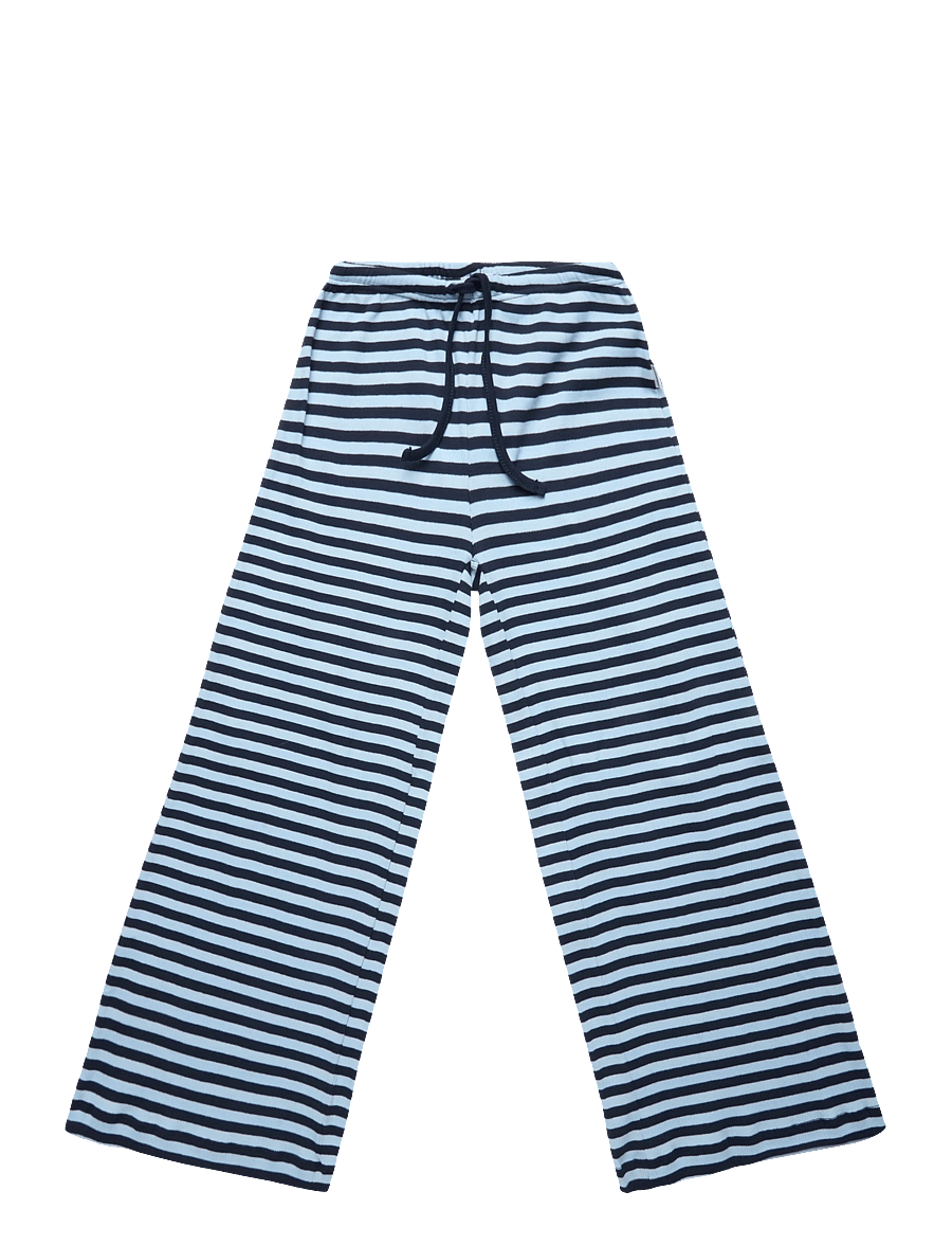 Mads Nørgaard - 2x2 Cotton Stripe Verona Pants - jogginghosen - cerulean/sky captian - 0
