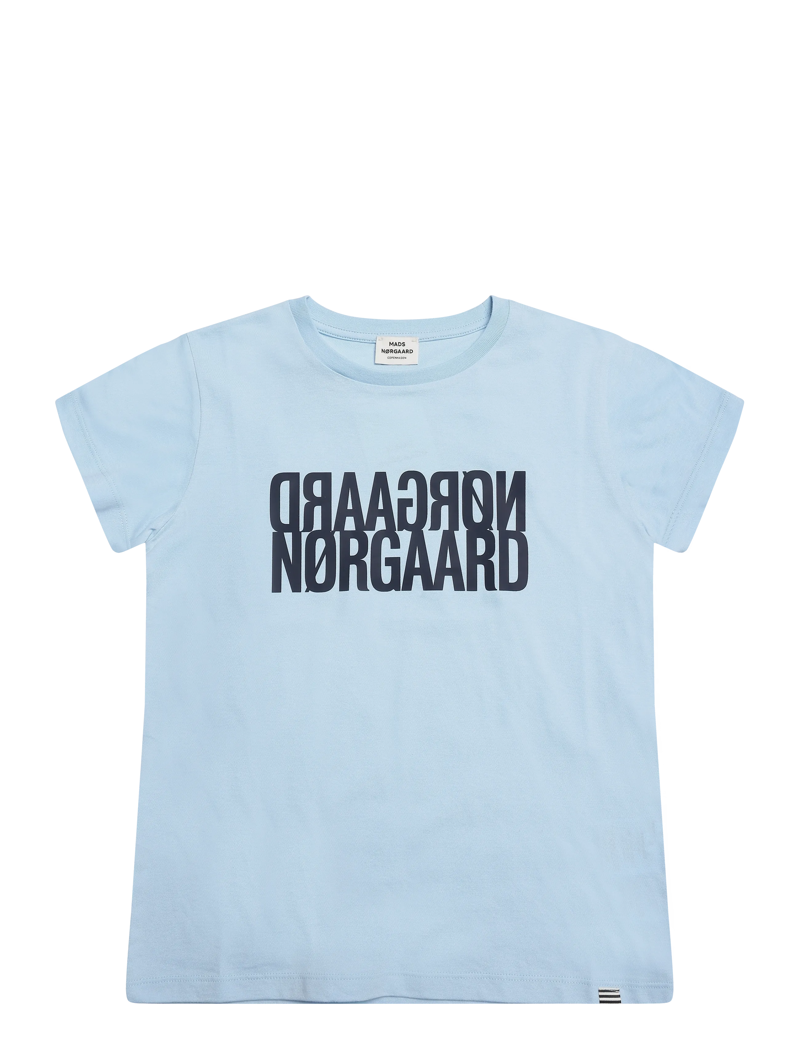 Mads Nørgaard Single Cotton Tuvina Tee - Mads Nørgaard - CERULEAN / blue