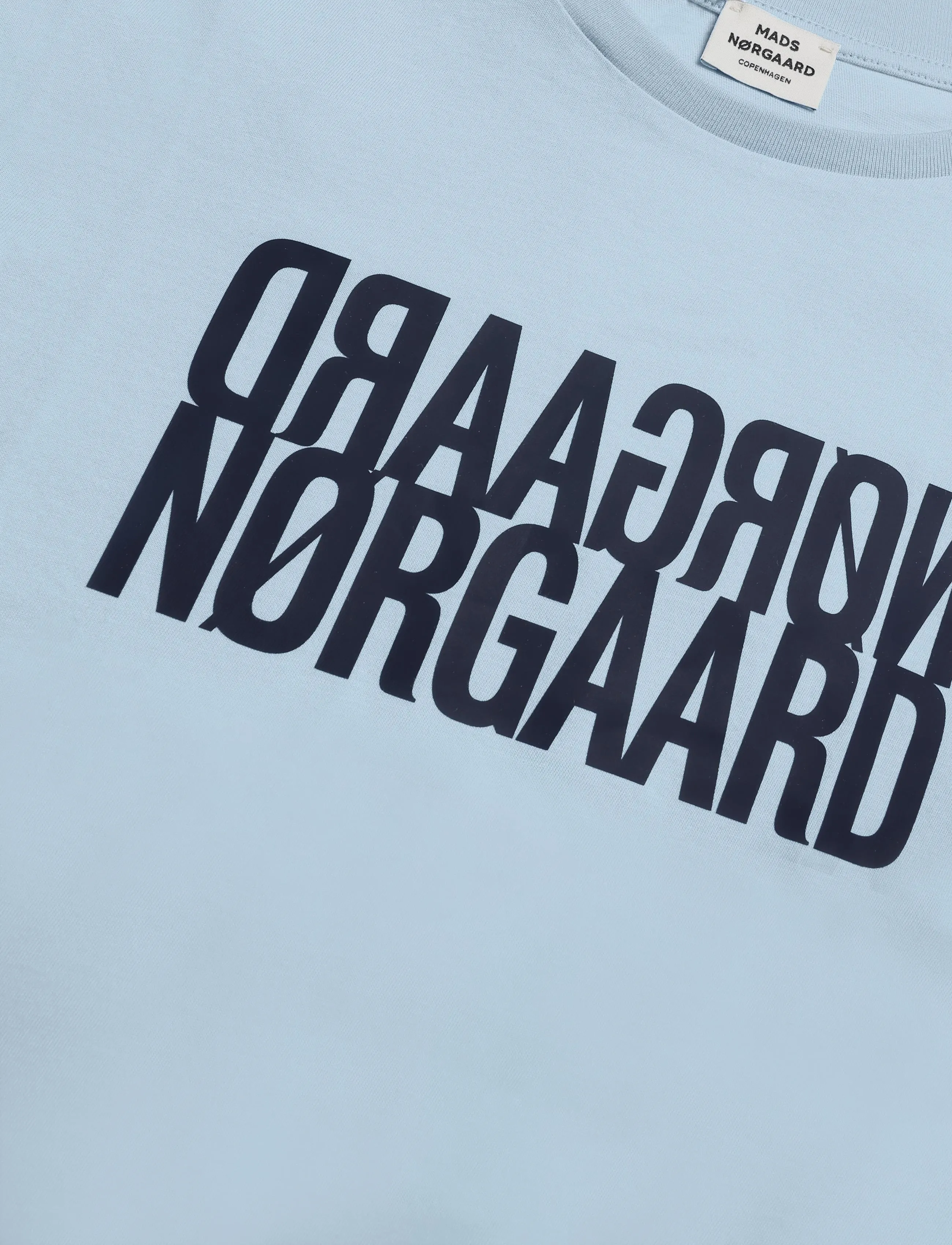 Mads Nørgaard - Single Cotton Tuvina Tee - cerulean - 2