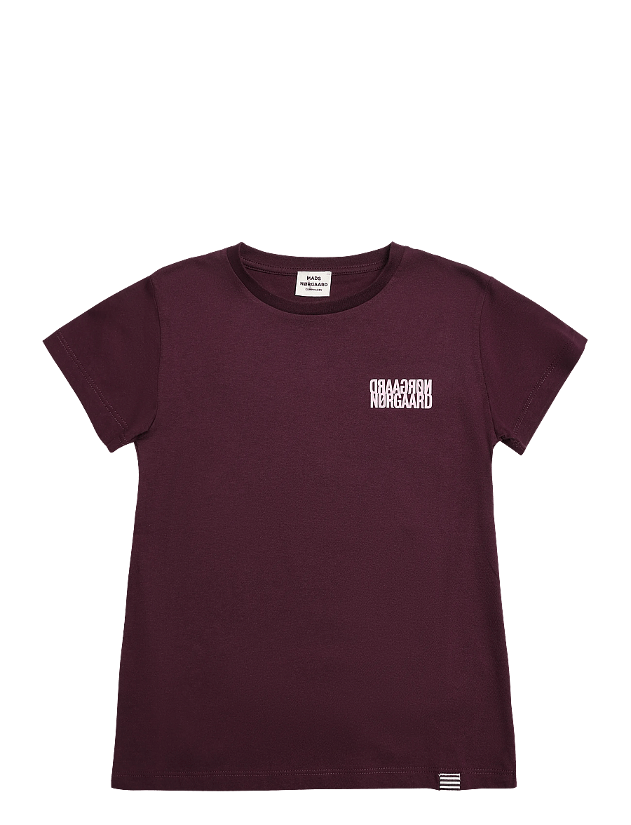 Mads Nørgaard - Single Cotton Tuvina mini mirror Tee - kurzärmelige - winetasting - 0