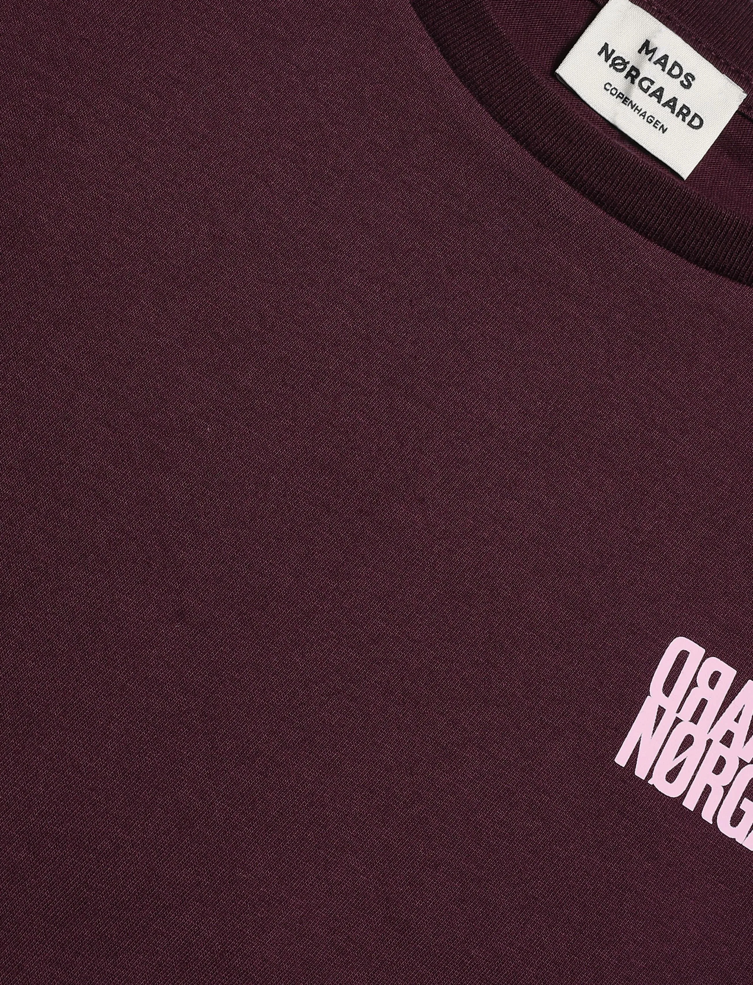 Mads Nørgaard - Single Cotton Tuvina mini mirror Tee - winetasting - 2