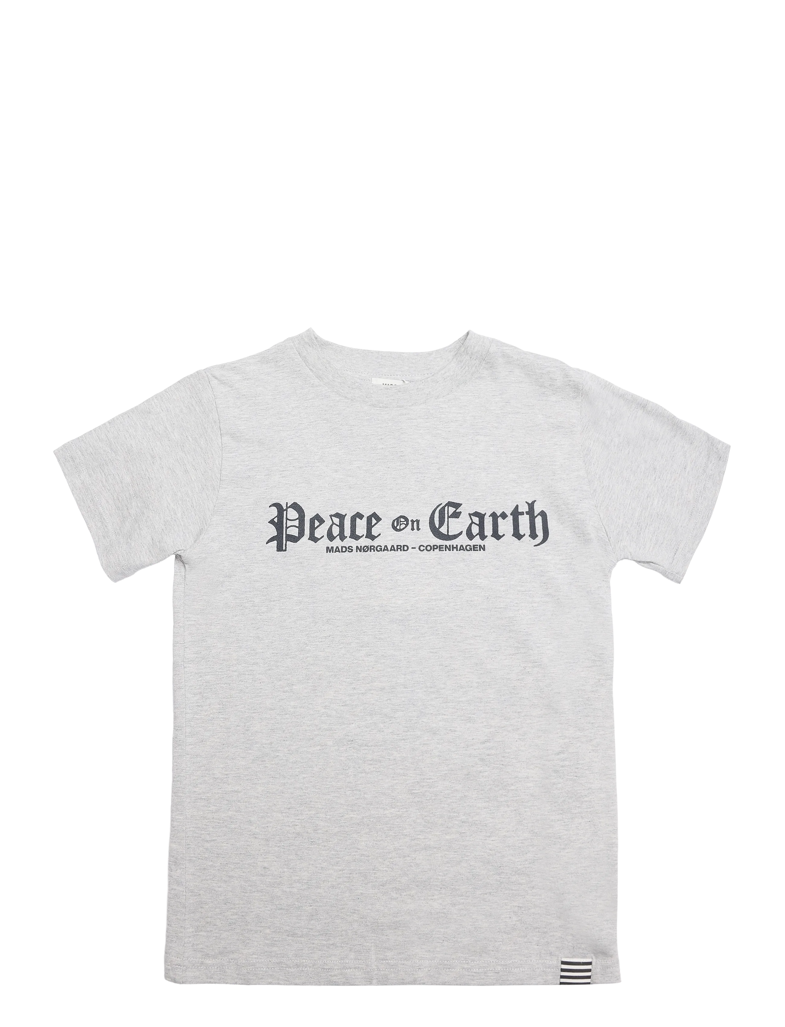 Mads Nørgaard Printed Tee Thorlino Peace Tee - Mads Nørgaard - MID GREY MELANGE / grey