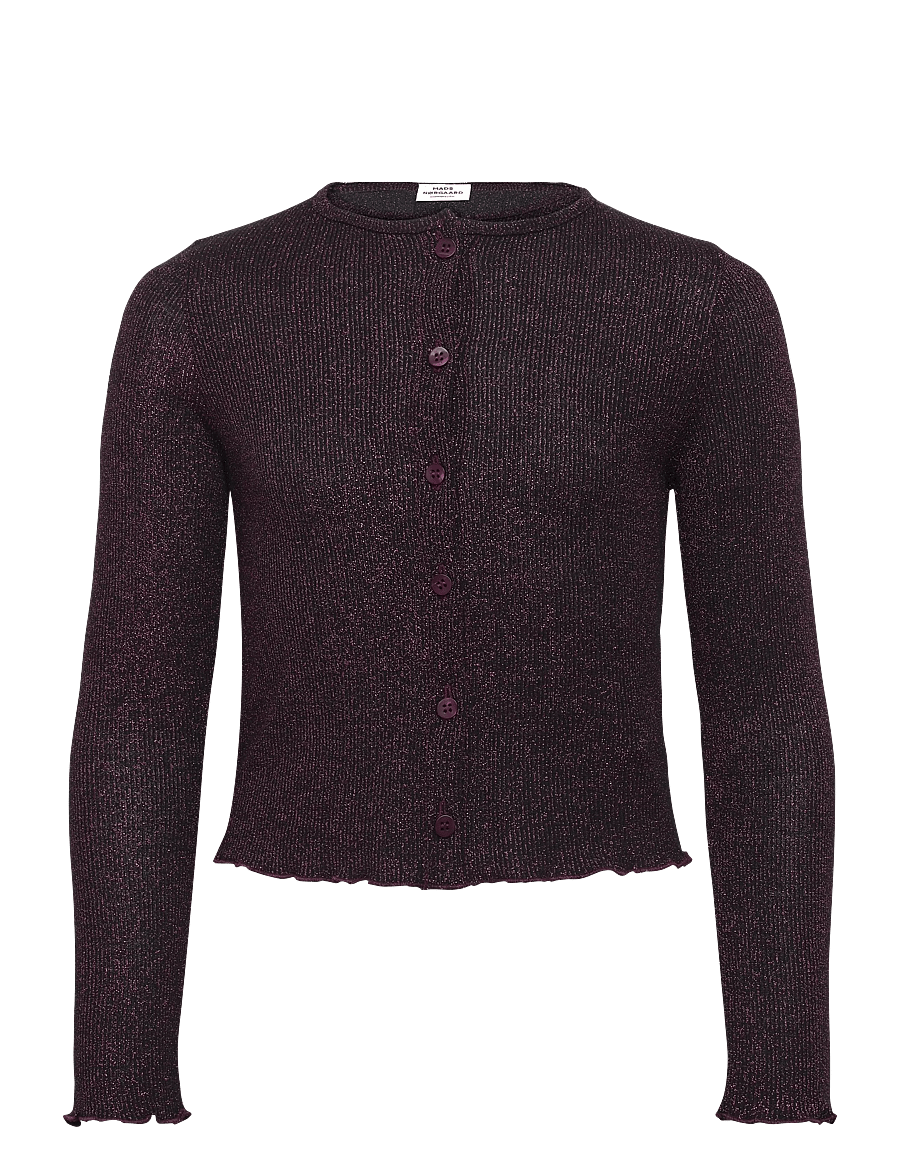 Mads Nørgaard - 2x2 Lurex Casandrina Cardigan - cardigans - winetasting - 0
