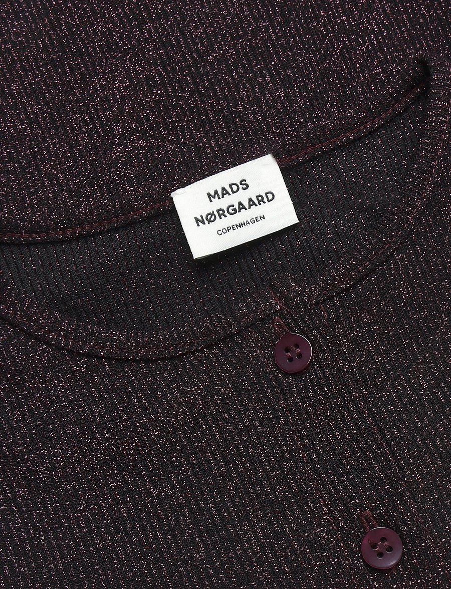 Mads Nørgaard - 2x2 Lurex Casandrina Cardigan - cardigans - winetasting - 2
