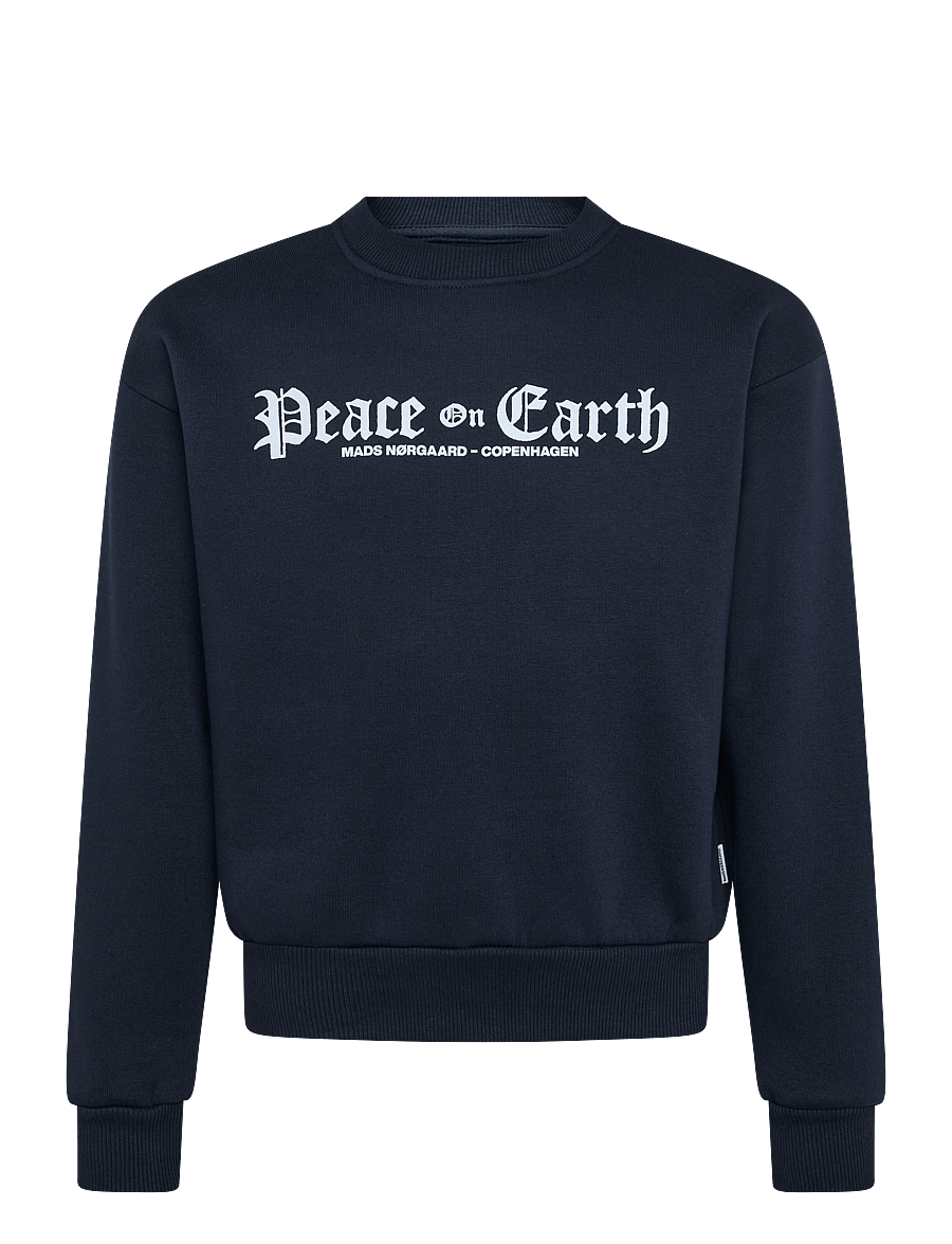 Mads Nørgaard - Mix Sweat N Sonar Peace Sweatshirt - sweatshirts - sky captain - 0