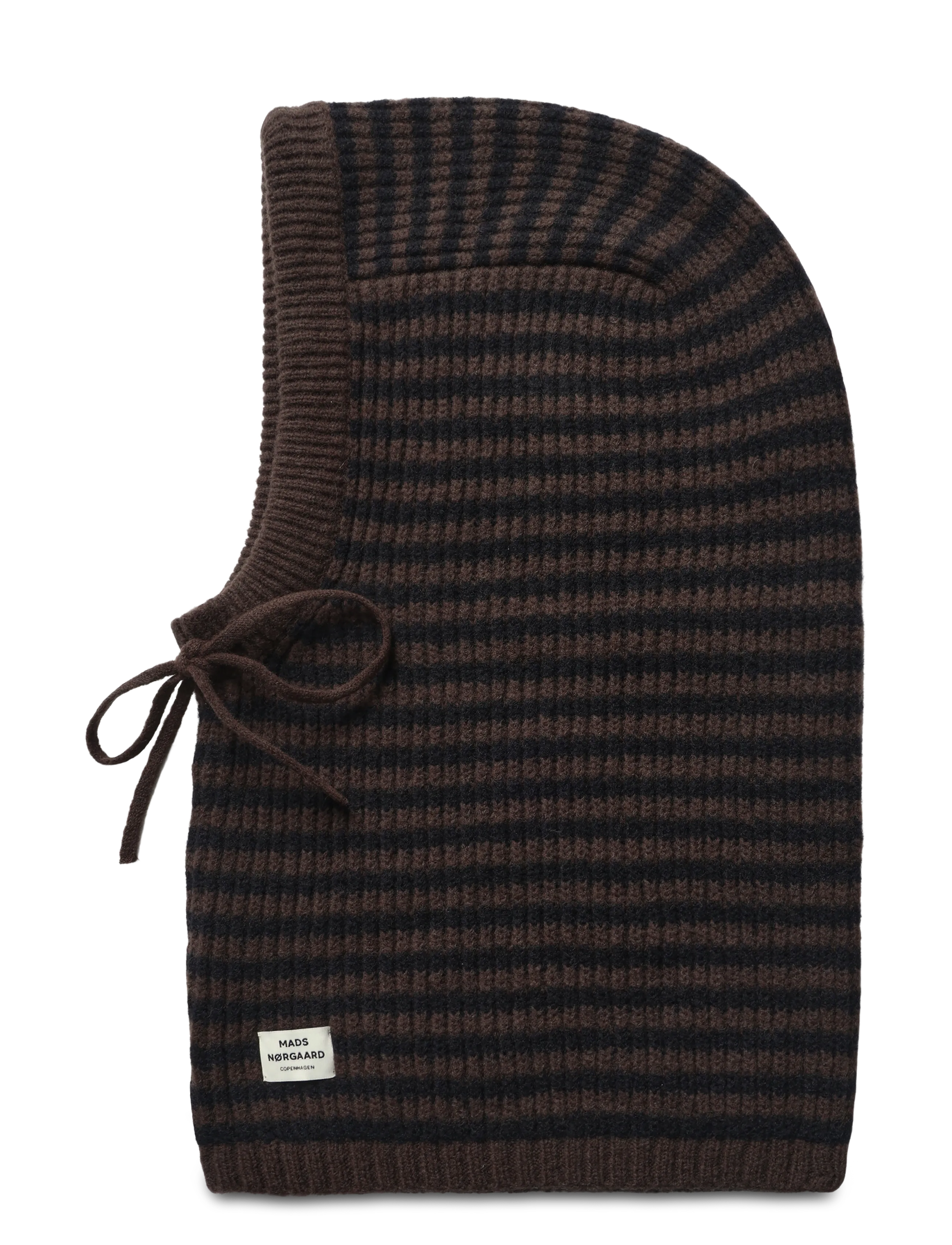 Mads Nørgaard - Tosca Balando Stripe Balaclava - balaclava - black/demitasse - 1