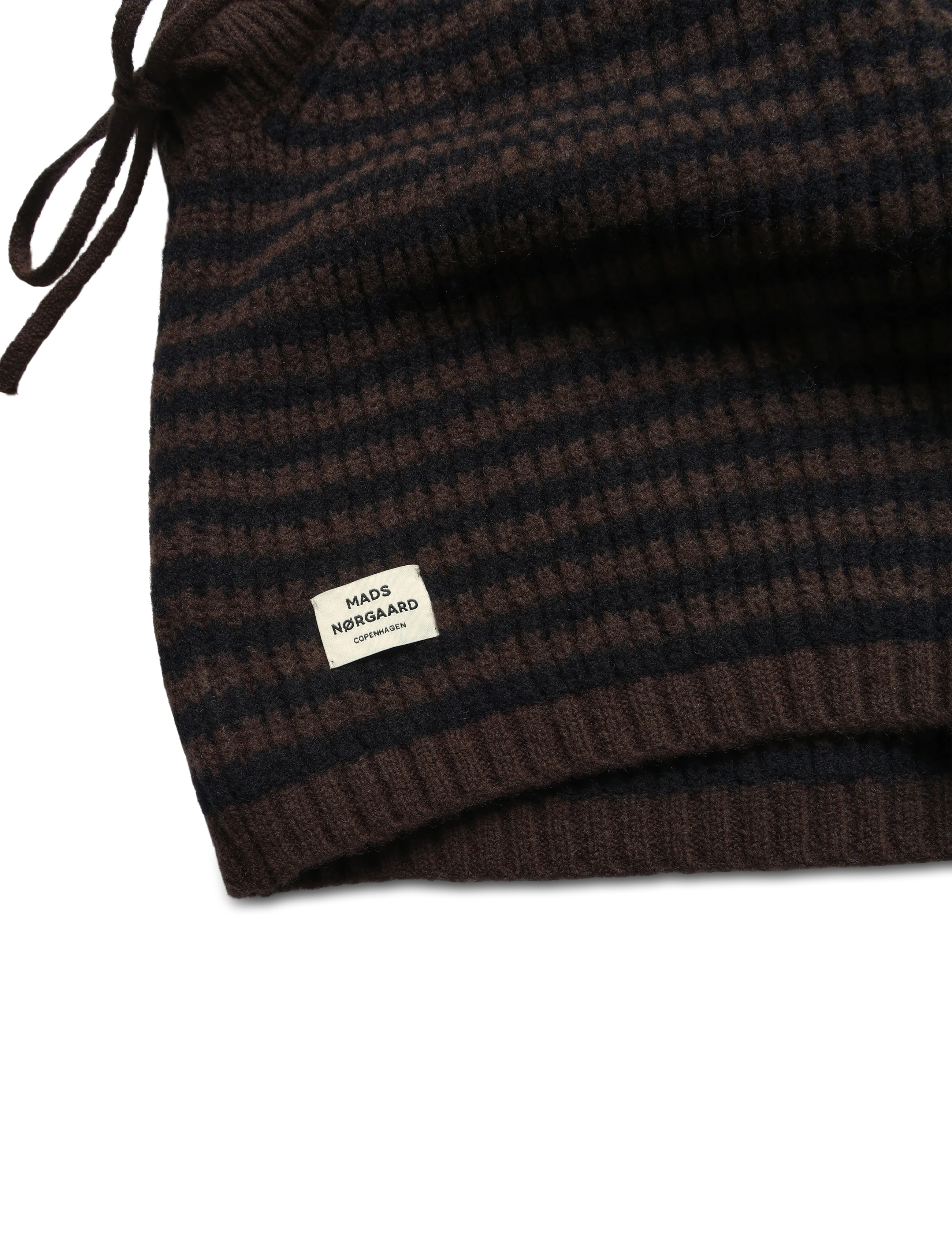 Mads Nørgaard - Tosca Balando Stripe Balaclava - balaclava - black/demitasse - 2