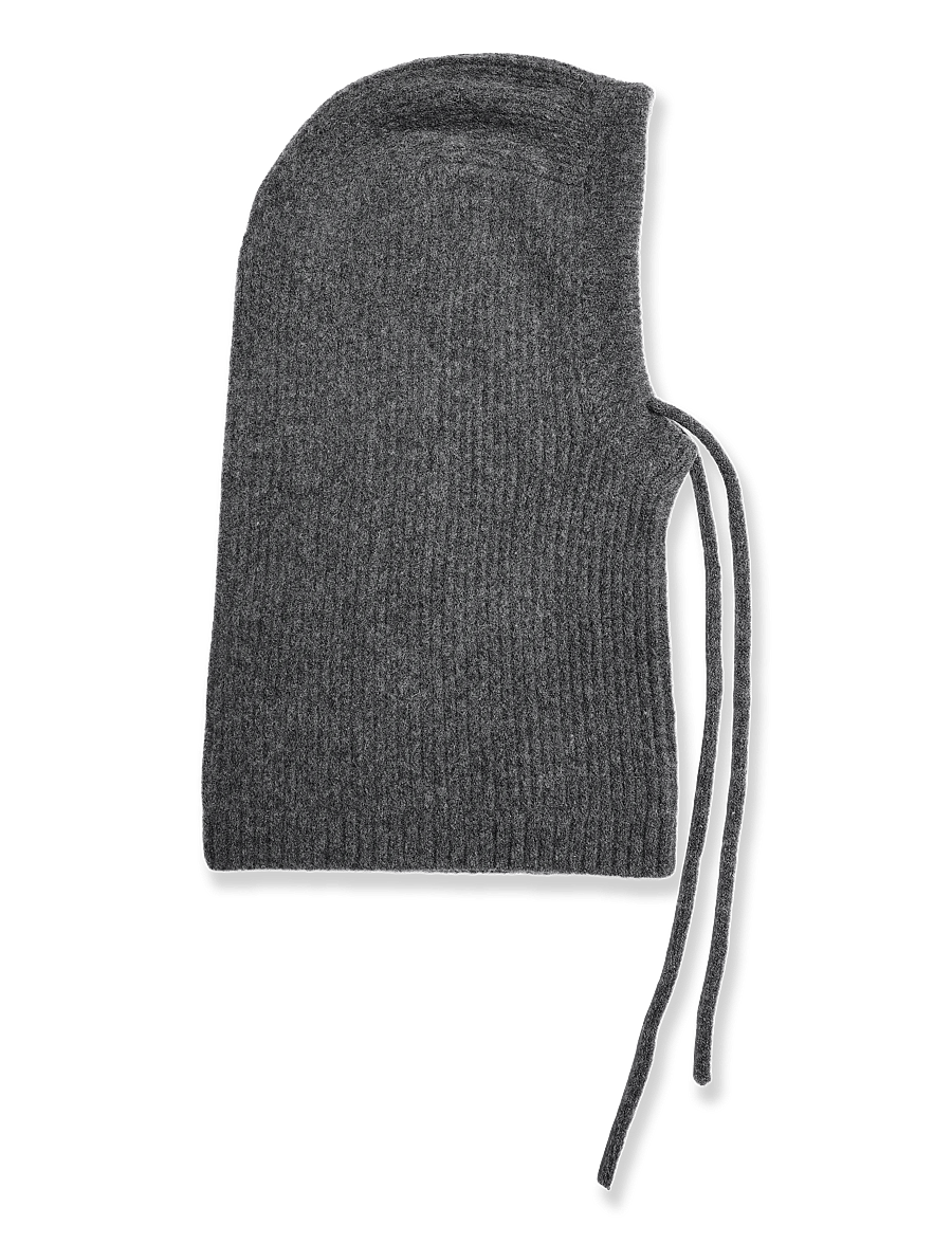 Mads Nørgaard - Lambo Balando Balaclava - maskmütsid - dark grey melange - 0