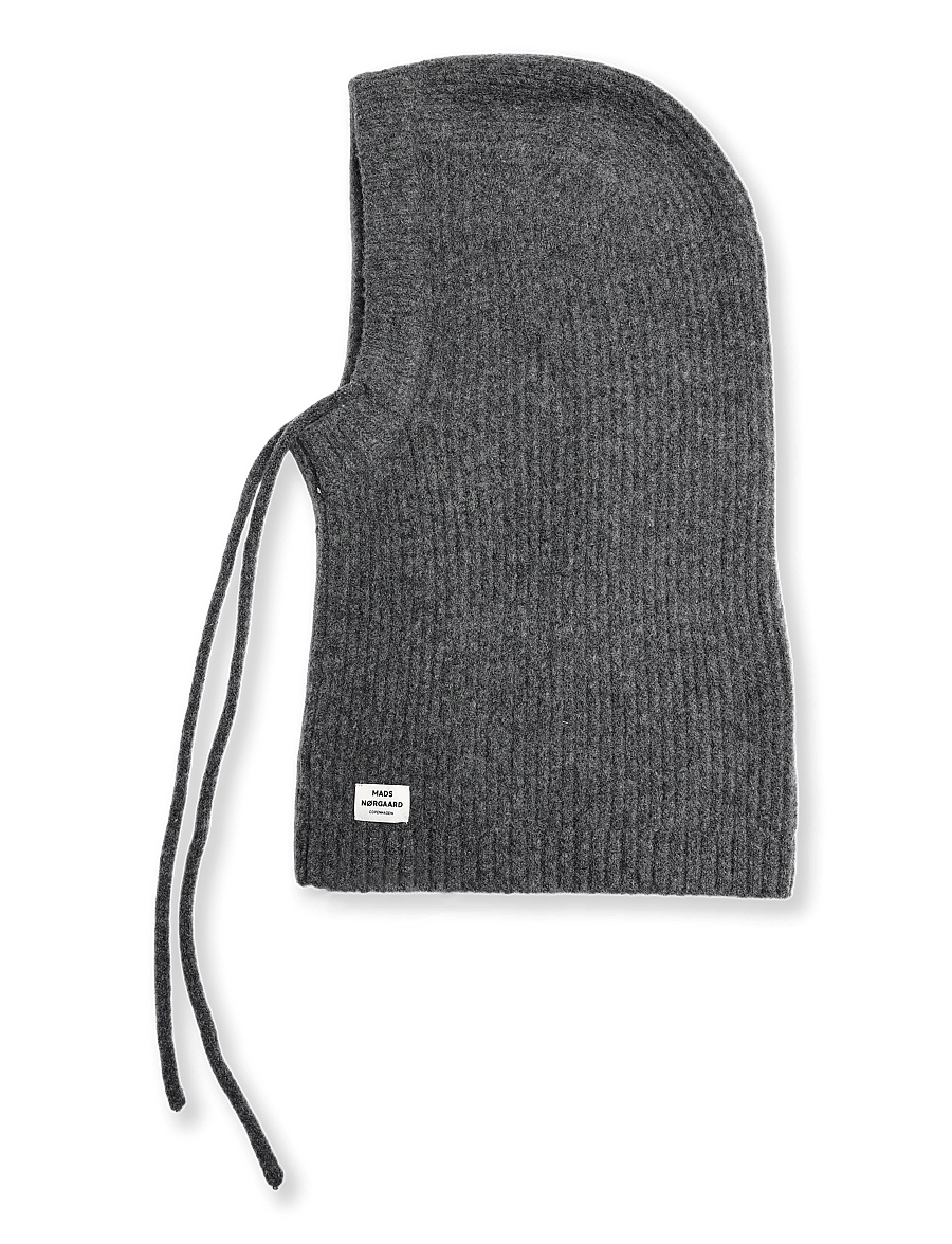 Mads Nørgaard - Lambo Balando Balaclava - maskmütsid - dark grey melange - 1