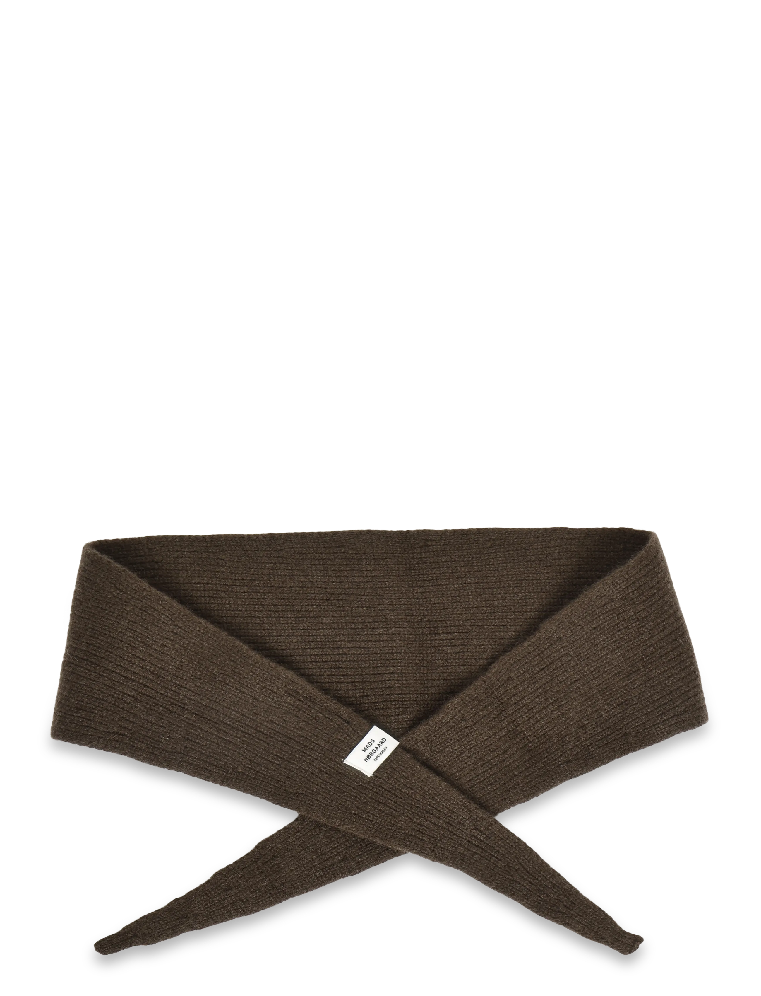 Mads Nørgaard One Wool Momo scarf - Tänavastiil - DEMITASSE / brown