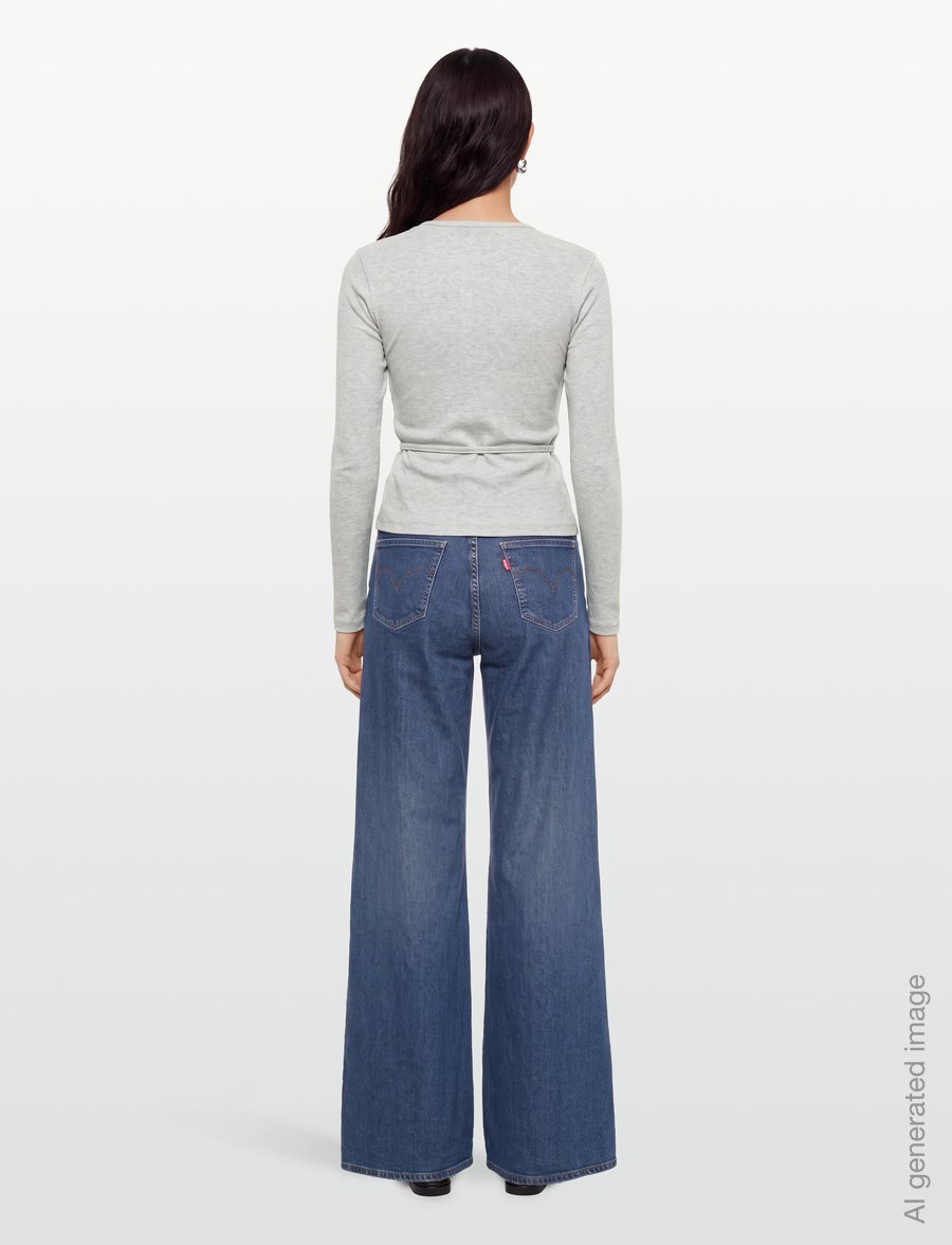 Mads Nørgaard - 2x2 Cotton Susi LS Top - langärmlige tops - grey melange - 4
