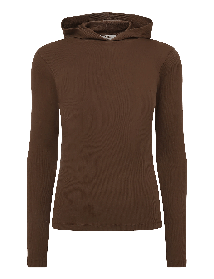 Mads Nørgaard - 2x2 Cotton Tutti Hood - hupparit - cocoa - 0
