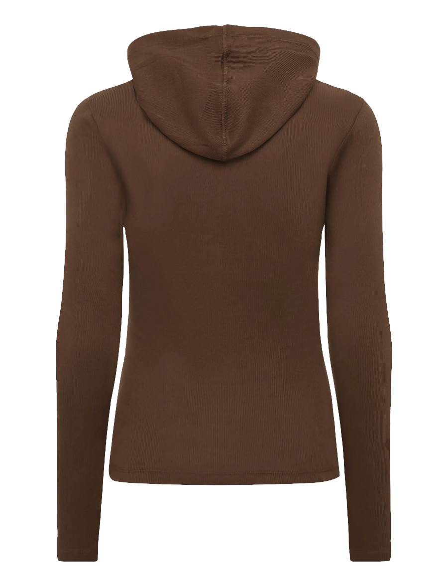 Mads Nørgaard - 2x2 Cotton Tutti Hood - hupparit - cocoa - 1