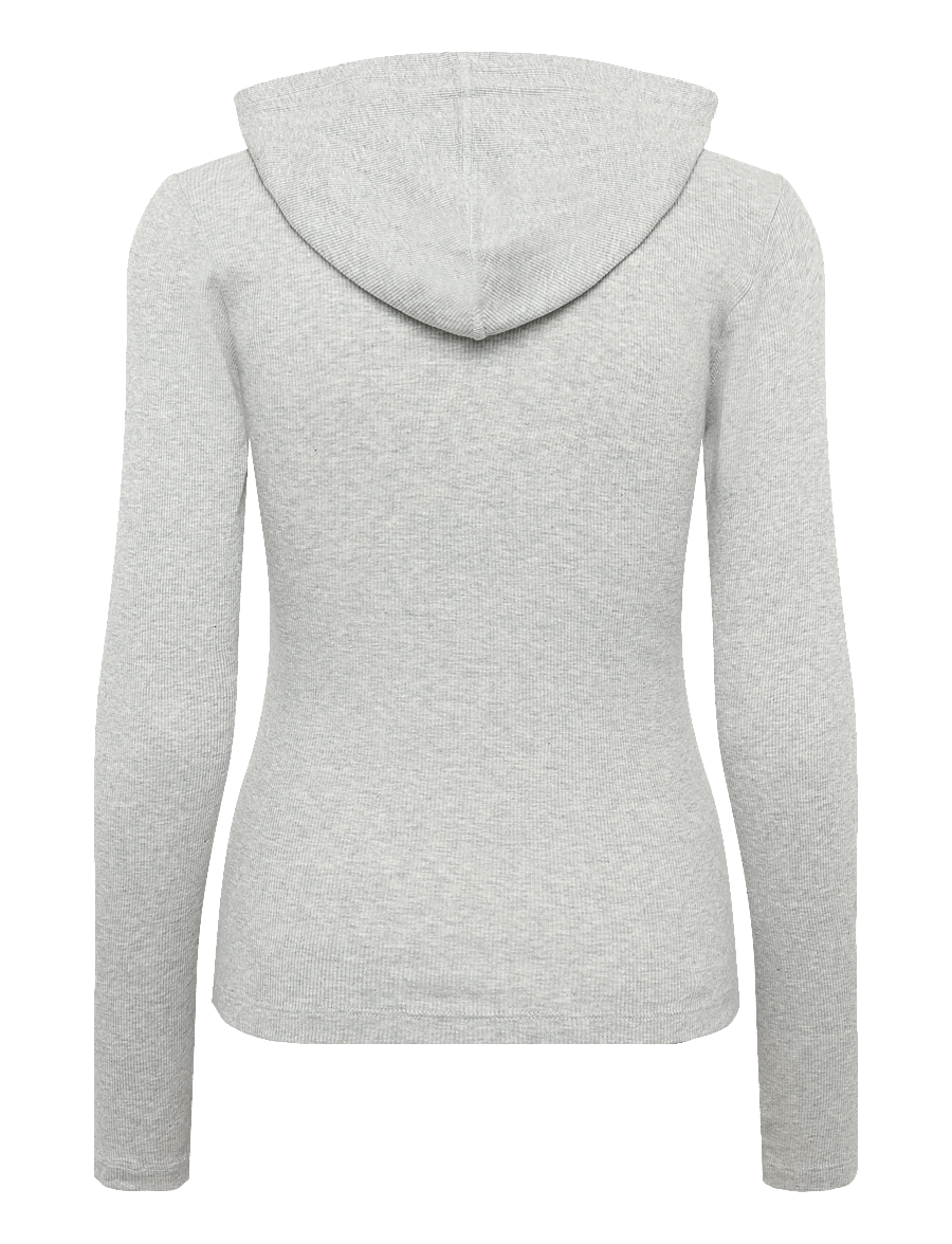 Mads Nørgaard - 2x2 Cotton Tutti Hood - hupparit - grey melange - 1
