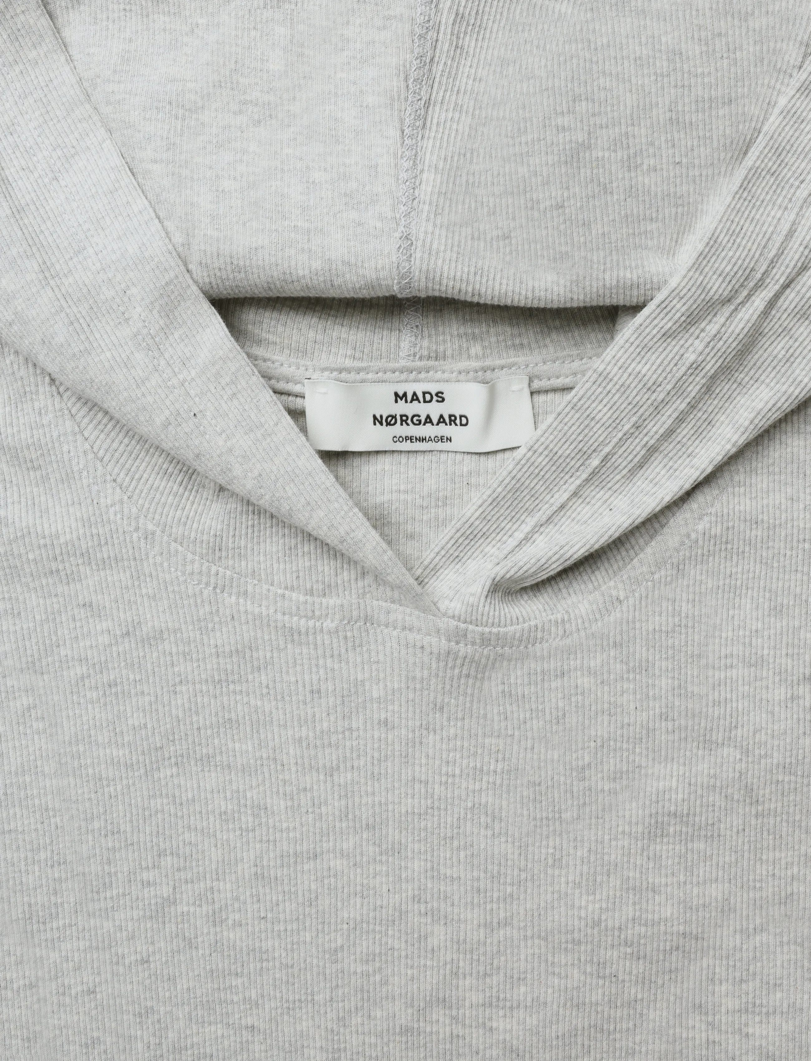 Mads Nørgaard - 2x2 Cotton Tutti Hood - hupparit - grey melange - 2