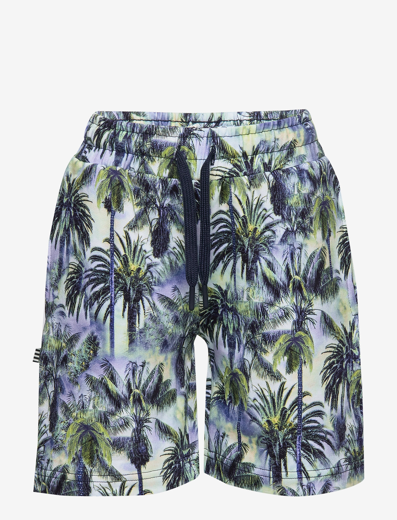 Mads Nørgaard - Printed Organic Peerino - blue palm - 0