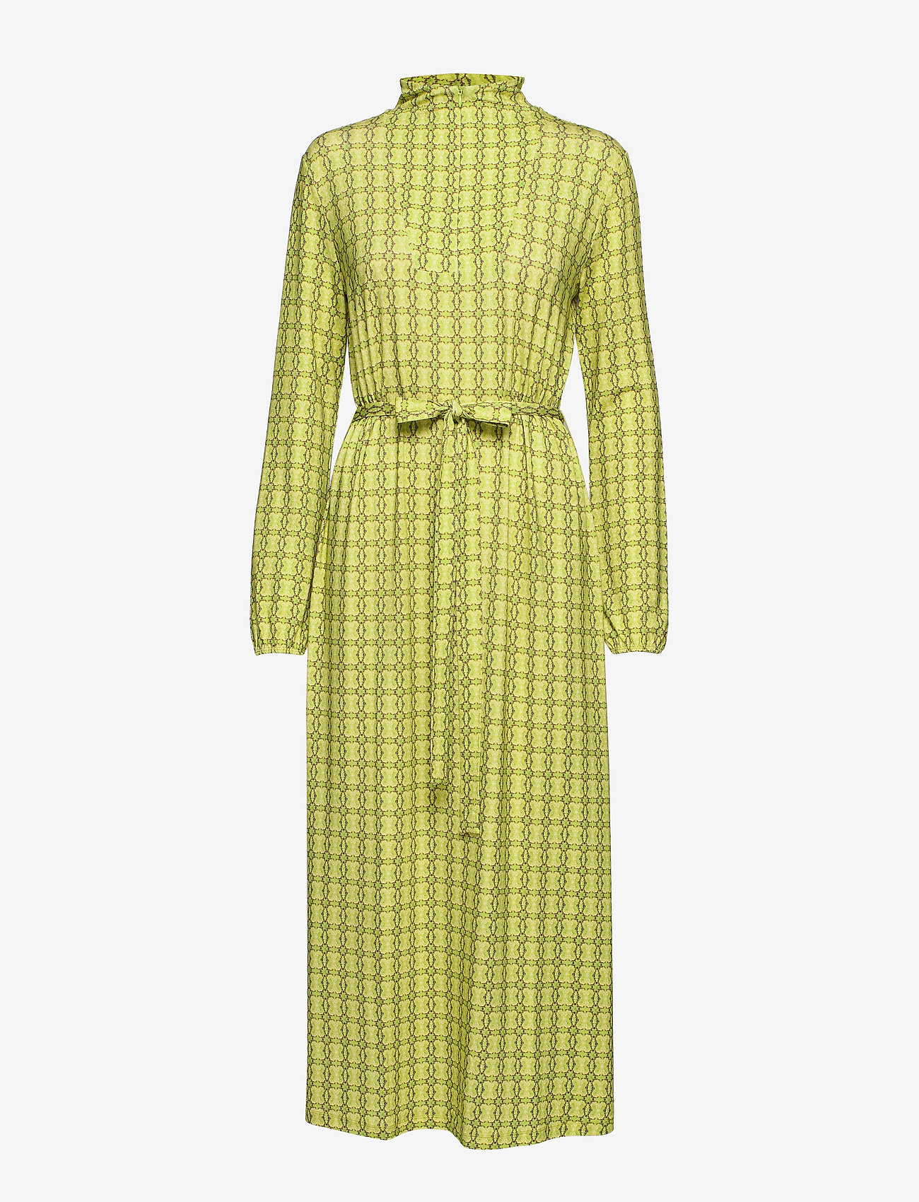 Printed Stretch Dinne - BRIGHT LIME