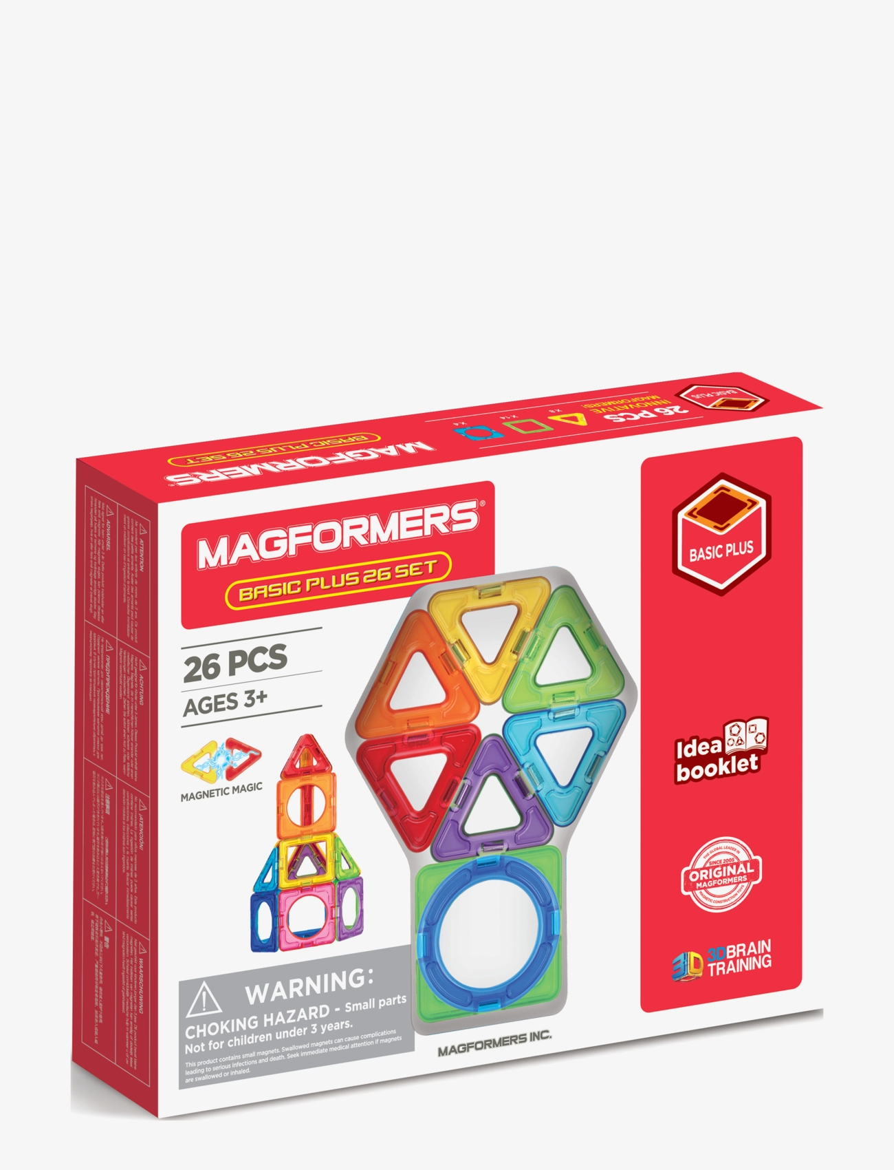 Magformers Basic Plus 26, Børn, Classic Puslespil, Multi/mønstret, Str: ONE SIZE
