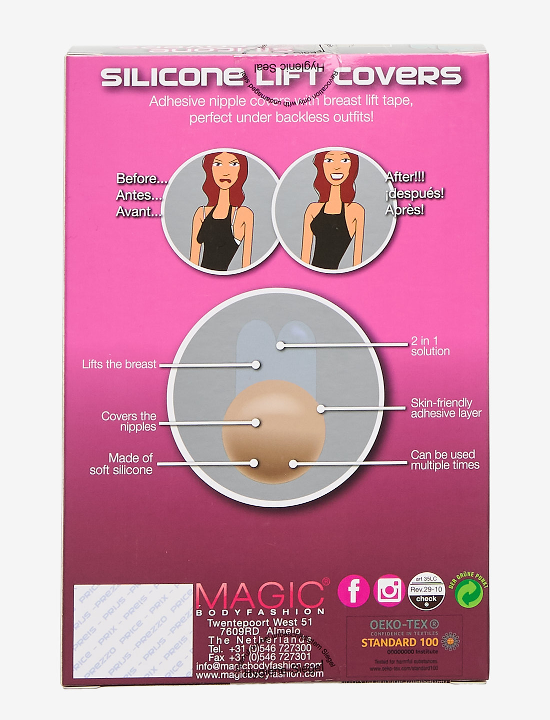 Magic Bodyfashion - Silicone Lift Covers - bh-zubehör - latte - 2