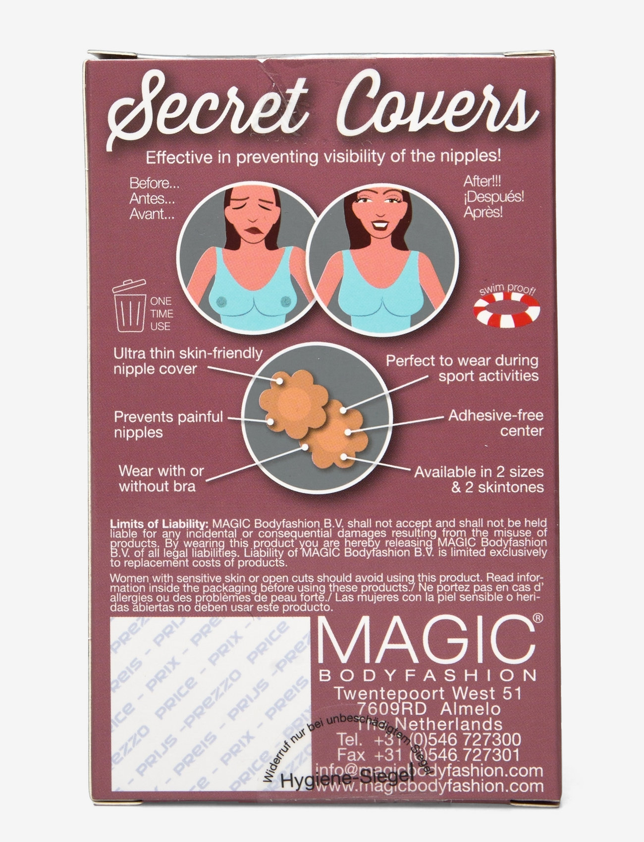 Magic Bodyfashion - Secret Covers - bh-tilbehør - skin - 1