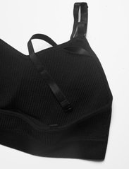 Magic Bodyfashion - Ribbed Comfort Bra Spaghetti - tank top bras - black - 4