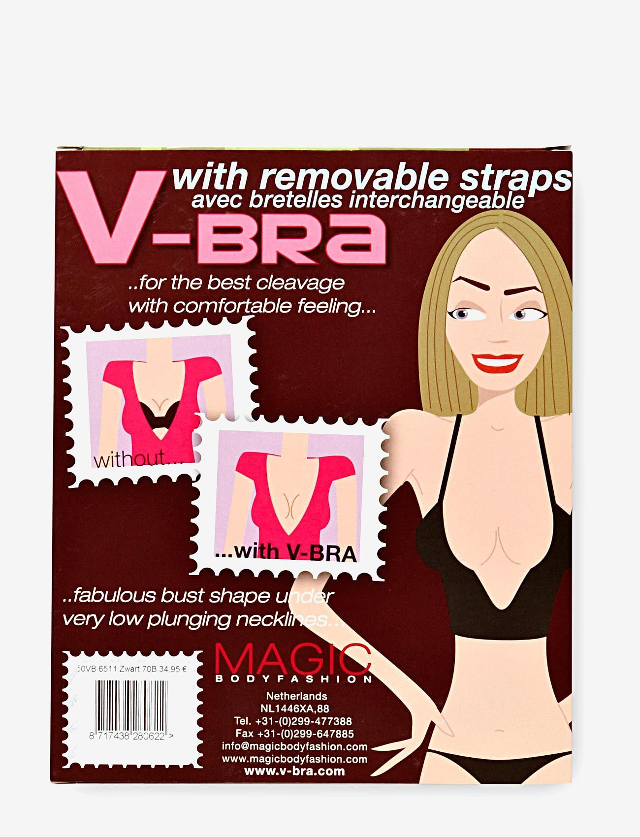 Magic Bodyfashion - Deep V-Bra - plunge bh:ar - black - 2