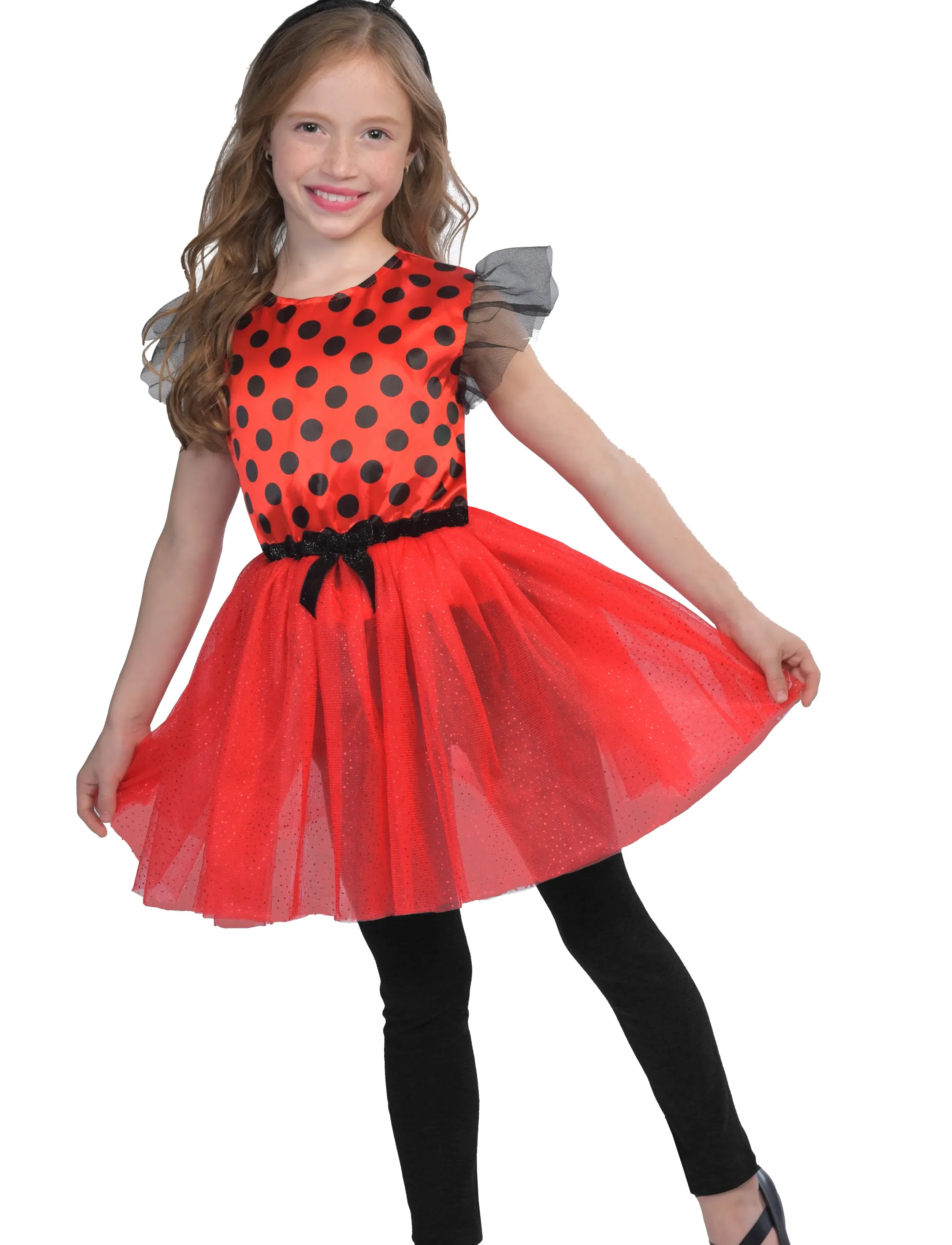 Magic Flip Ladybug 110 - 116 cm, 110/116, Red, Kostumer Og Tilbehør > Karakterkostumer, Børn