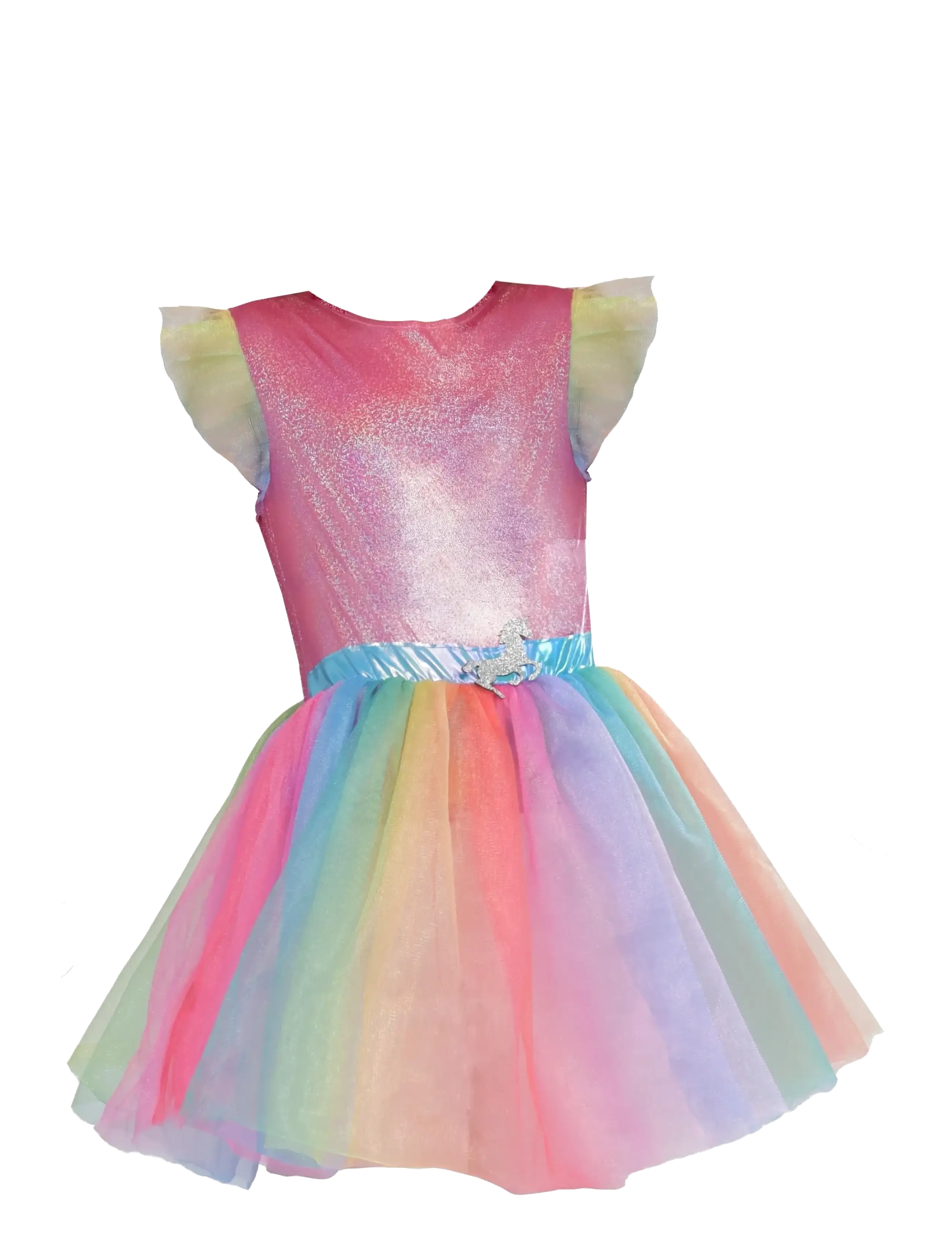 Magic Flip Unicorn Fairy 128 - 134 cm - Kostumer & Tilbehør - PINK / multi