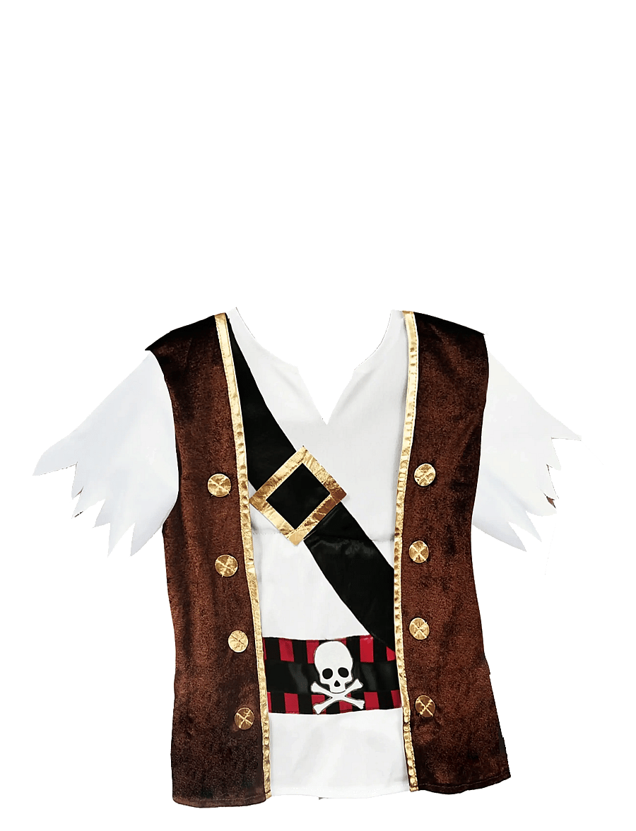 Magic Flip - Pirate 128 - 134 cm - maskeradtillbehör - black - 0