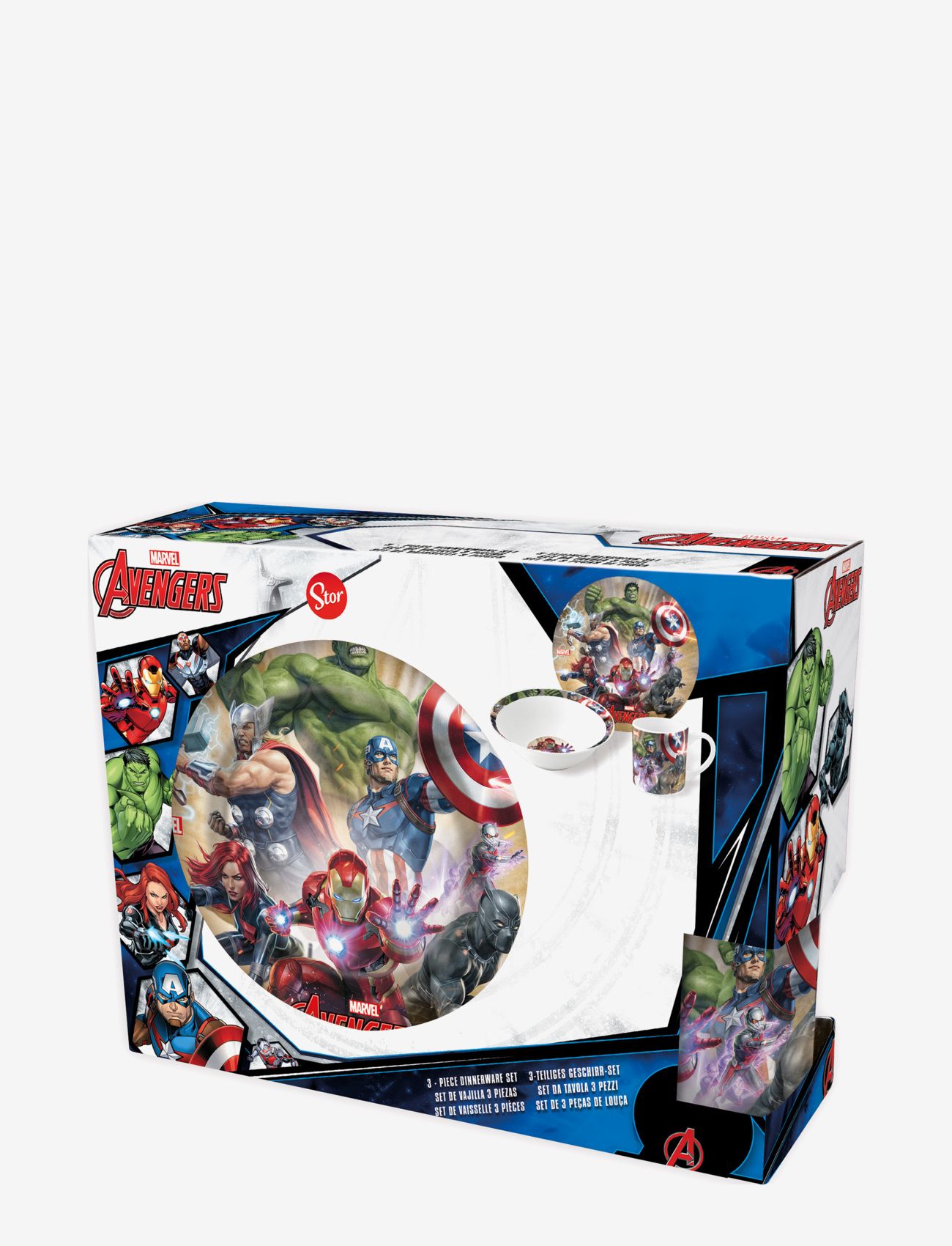 Magic Store - Avengers 3 pcs offset snack set, ceramic - multi coloured - 0