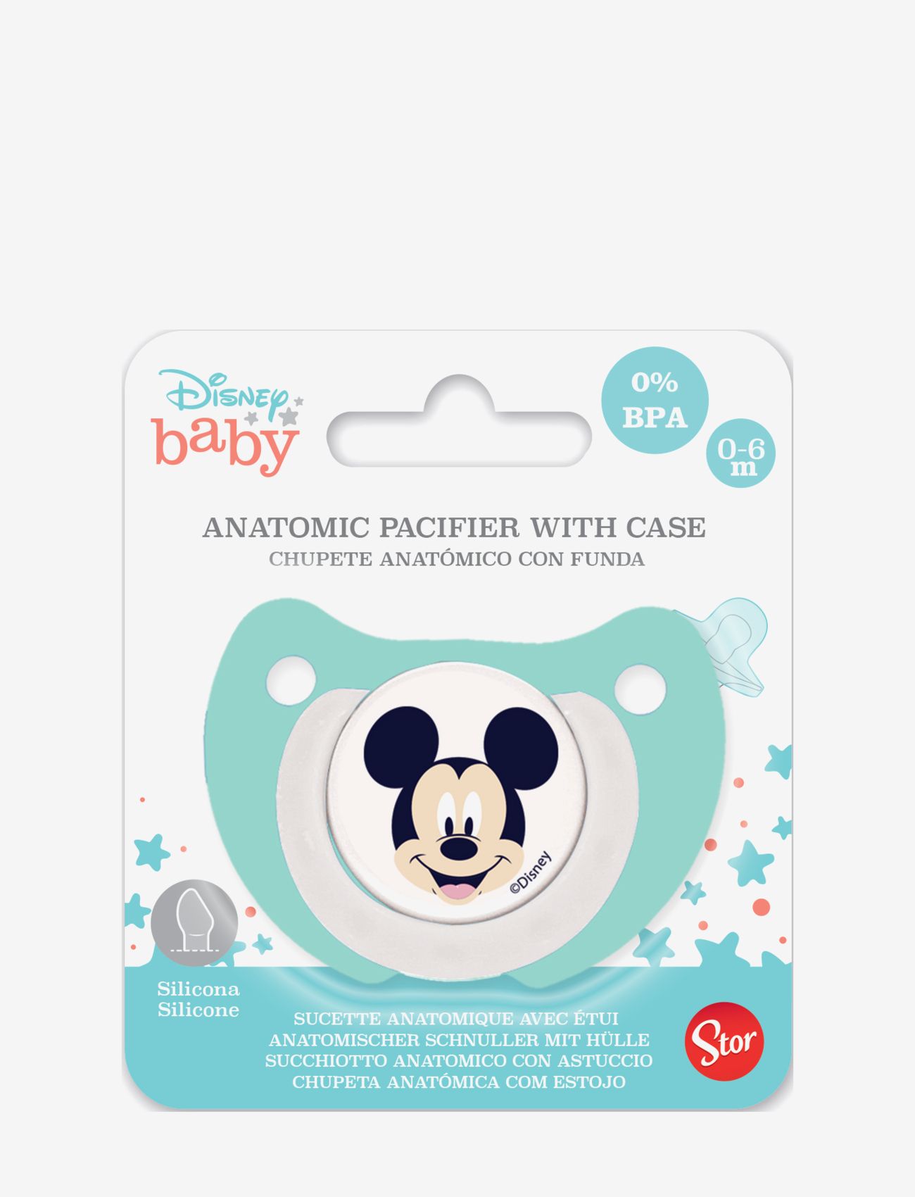 Magic Store - Disney Baby orthodontic pacifier silicone 0-6m Mickey - multi coloured - 0