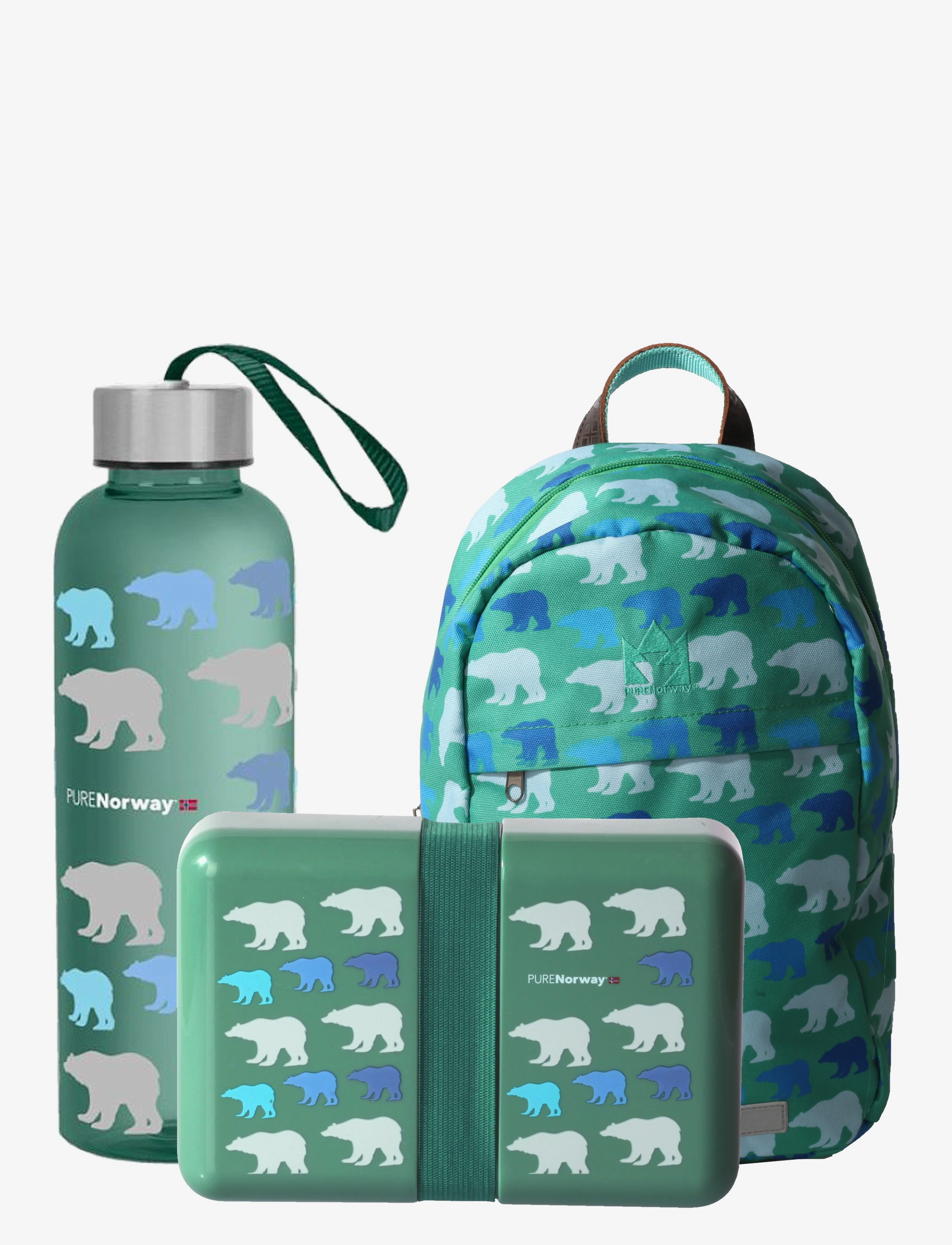 Magic Store - PURENorway Junior Kitt ISBJØRN - skolesekker - green - multi - 4